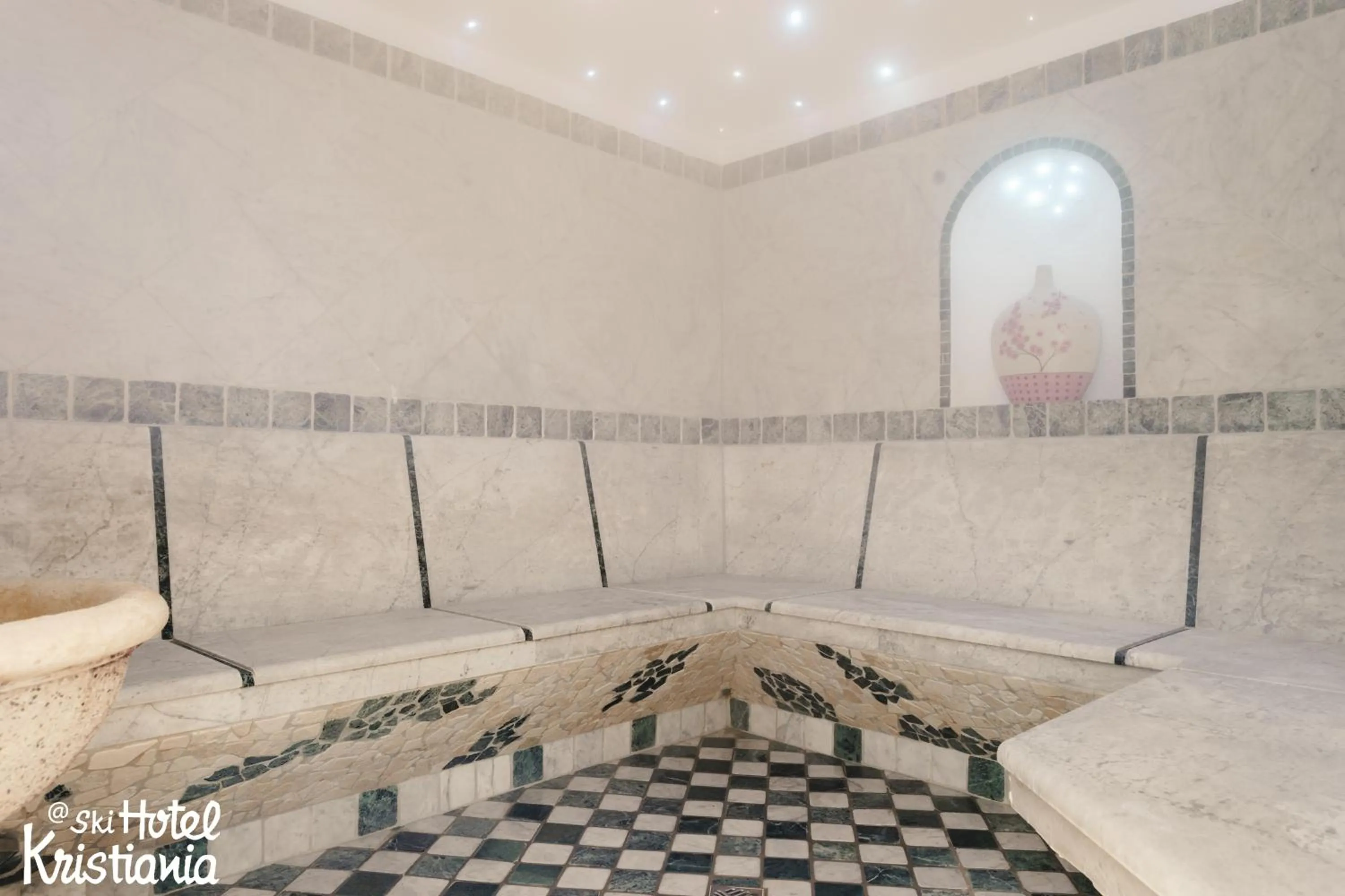 Steam room in Kristiania Small Dolomites Hotel