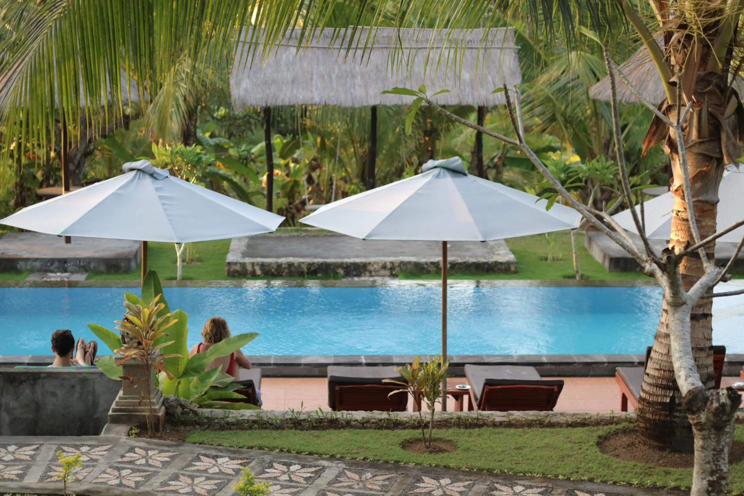 Swimming pool in Mamaras Guest House