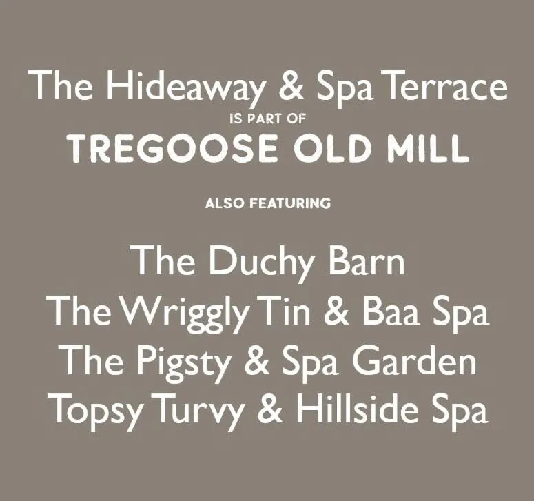 Property logo or sign in The Hideaway at Tregoose Old Mill