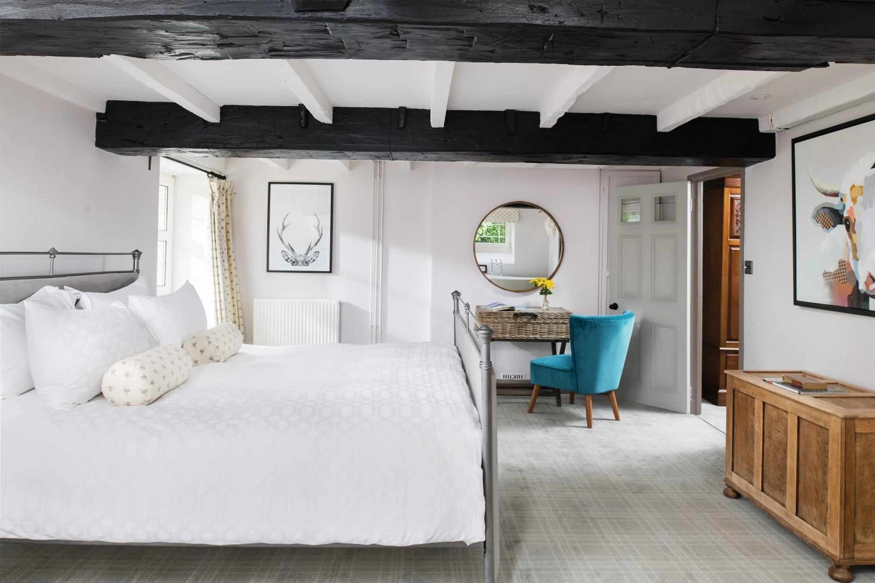 Other, Bed in The Hideaway at Tregoose Old Mill