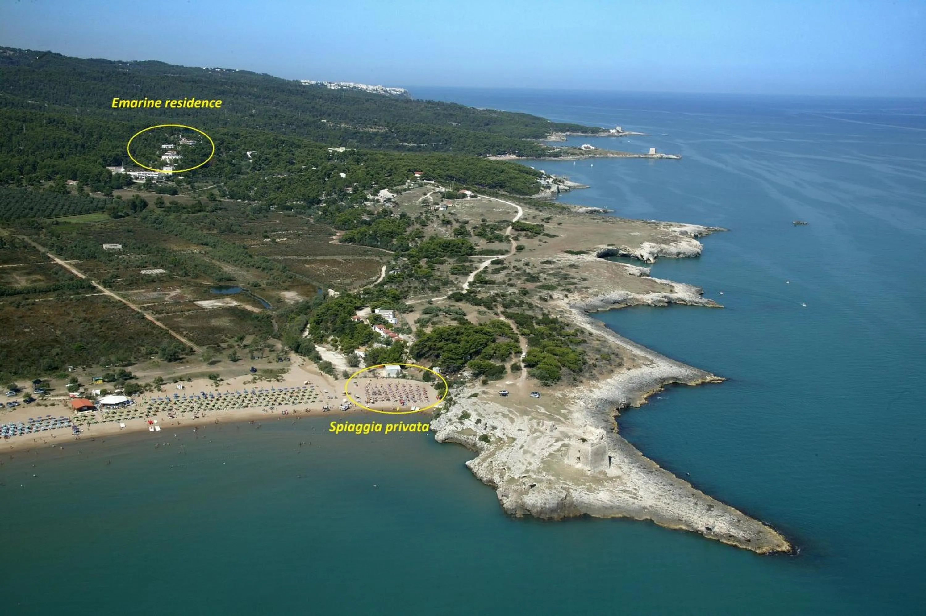 Bird's eye view in RESIDENCE EMARINE con SERVIZIO SPIAGGIA INCLUSO