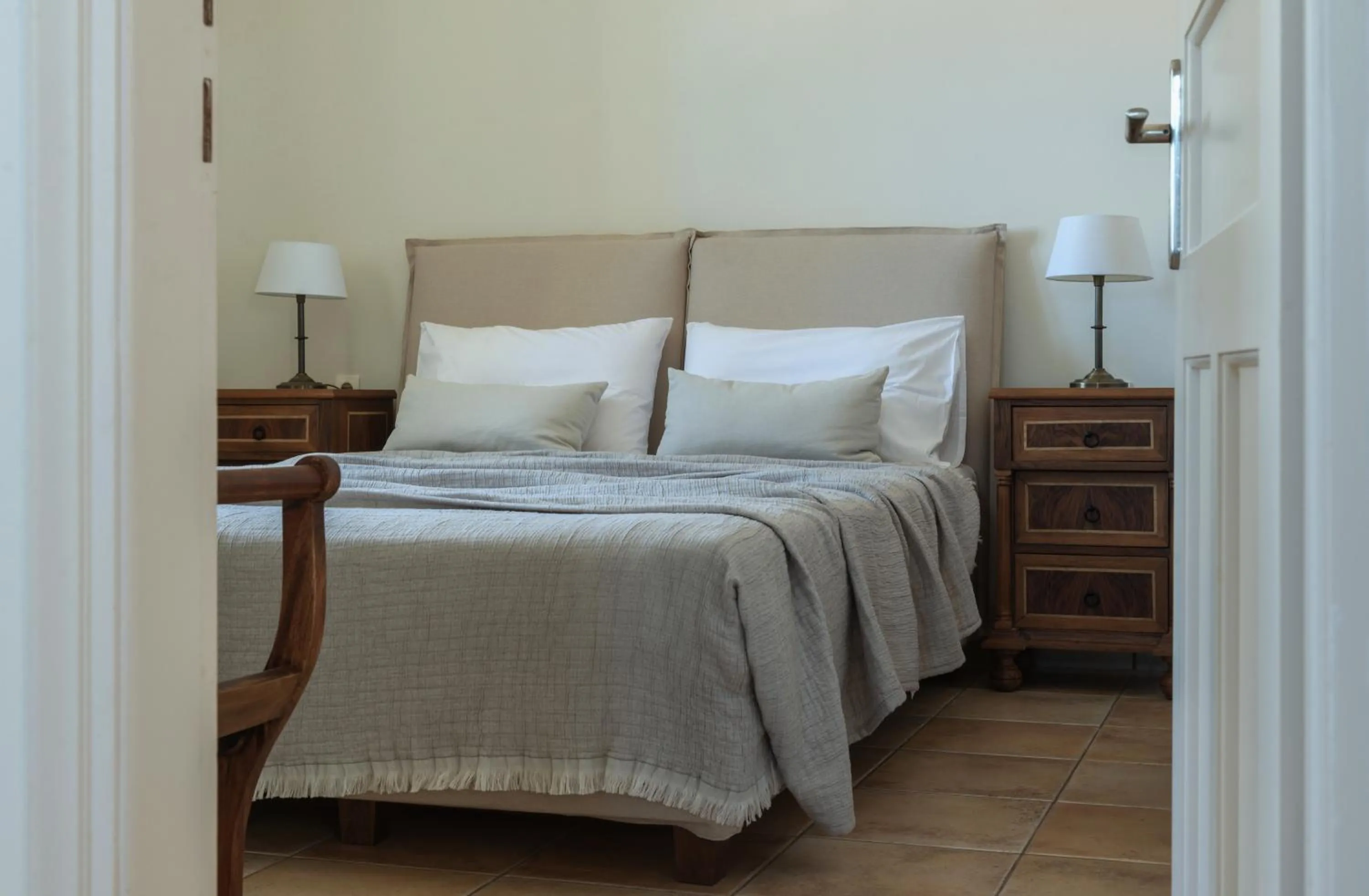 Bed in Erietta Aparthotel