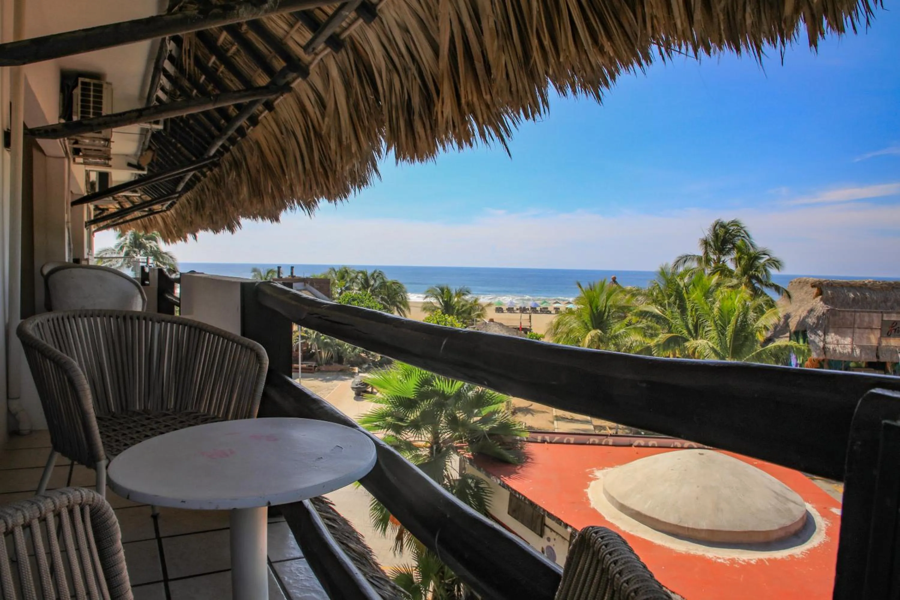 Sea view in Bungalows Zicatela