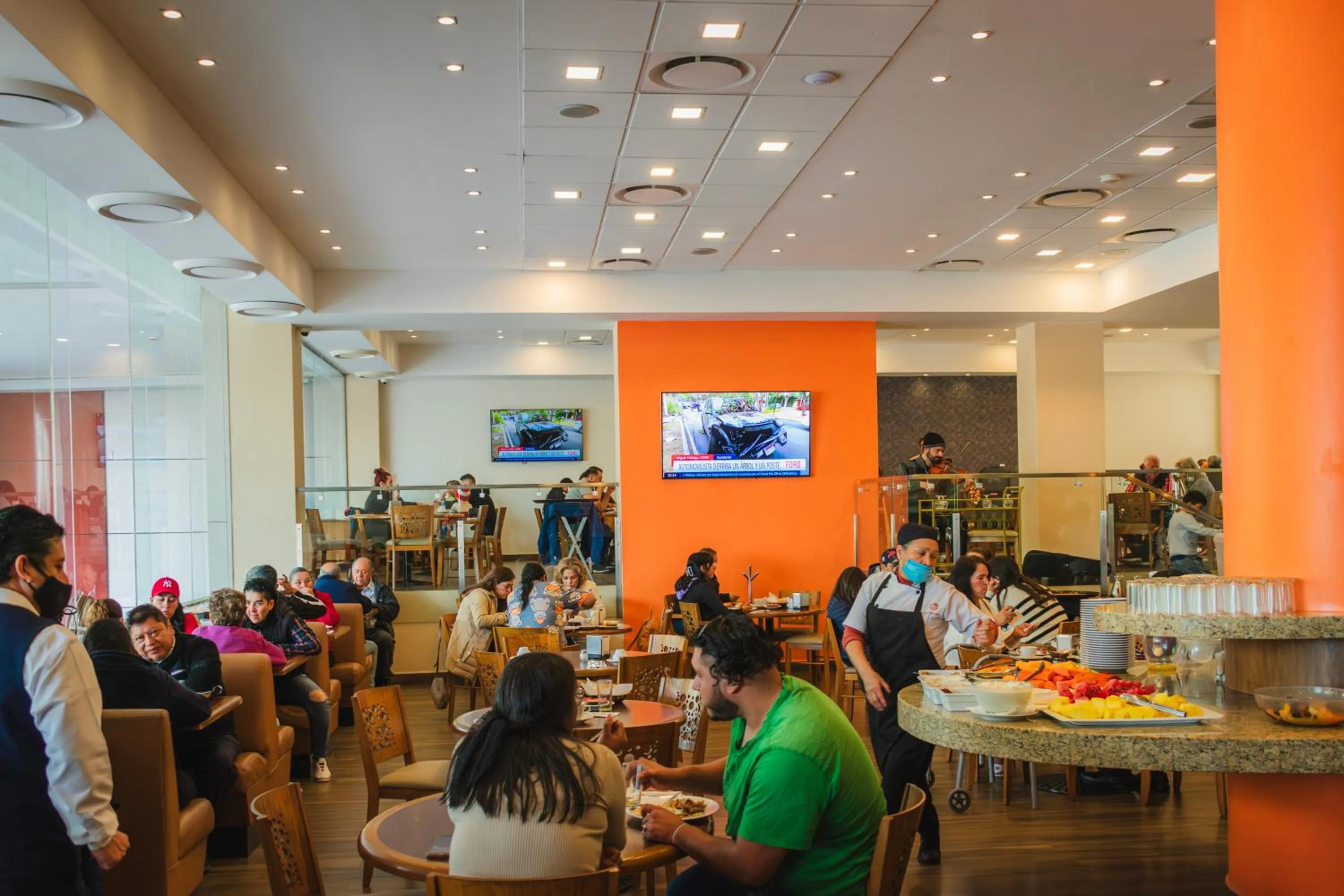 Buffet breakfast in Hotel Mirabel