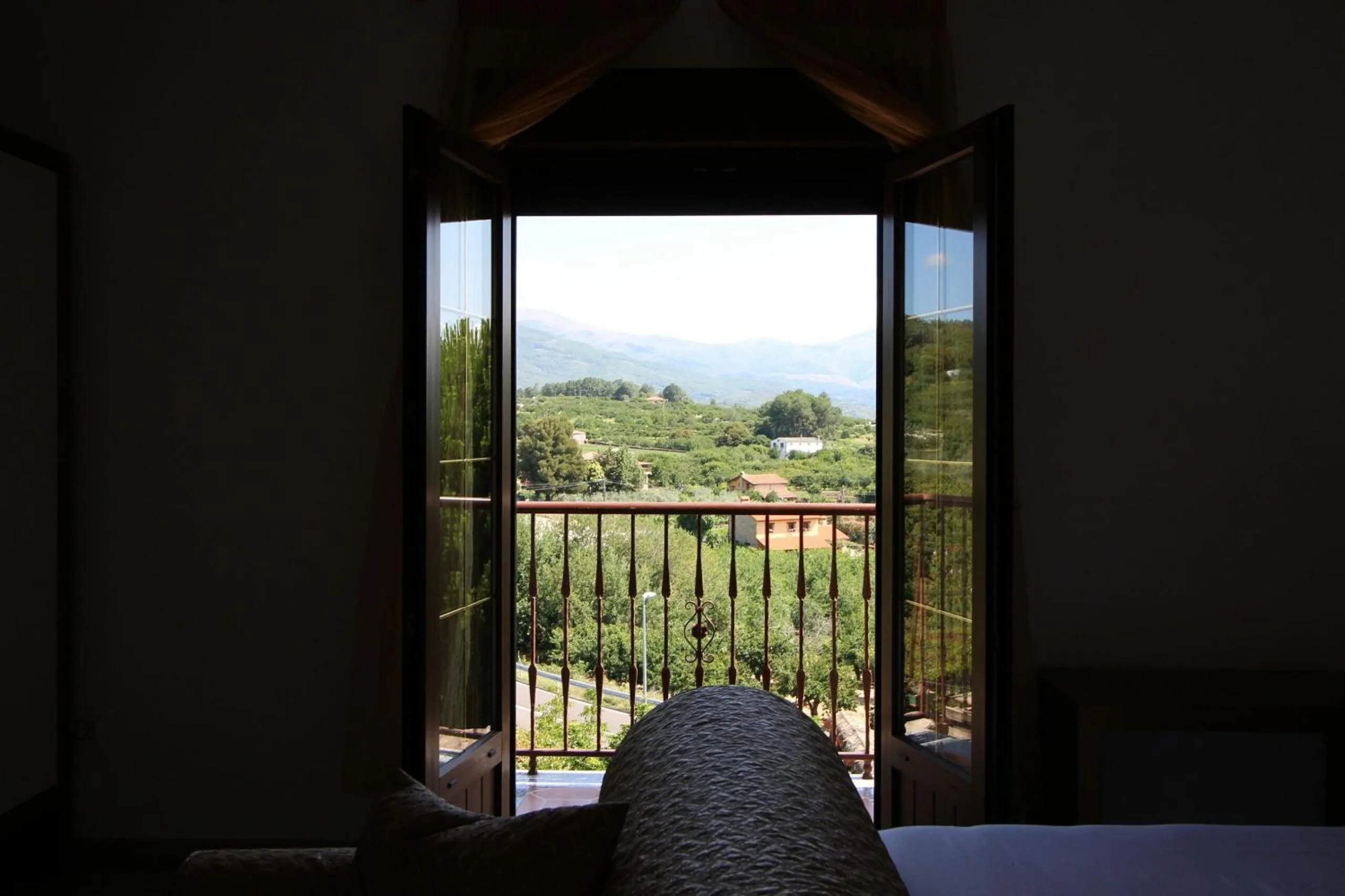 Balcony/Terrace, Bed in Villa Xarahiz
