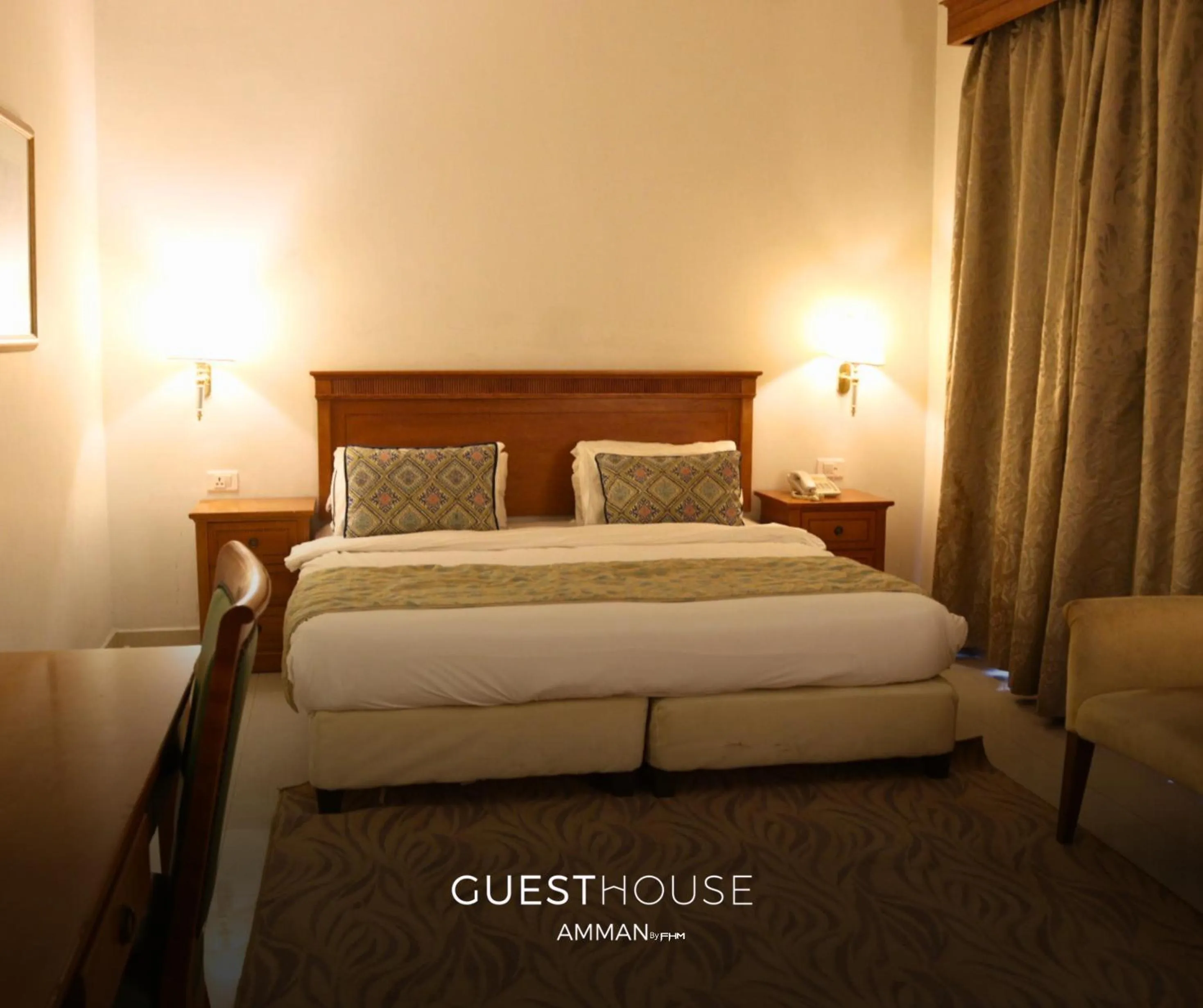 Bedroom, Bed in Guest House Hotel Amman by FHM