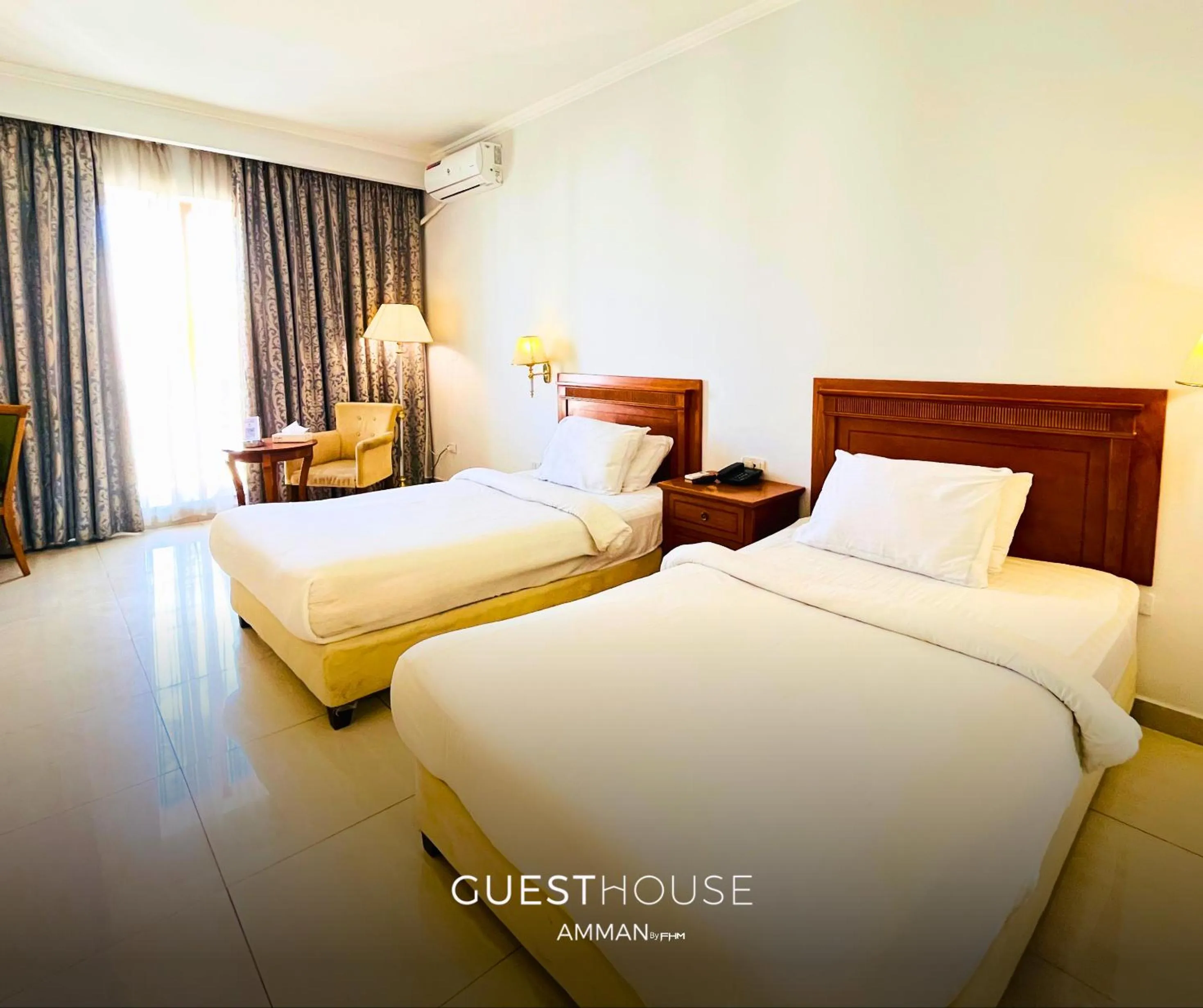 Bedroom, Bed in Guest House Hotel Amman by FHM