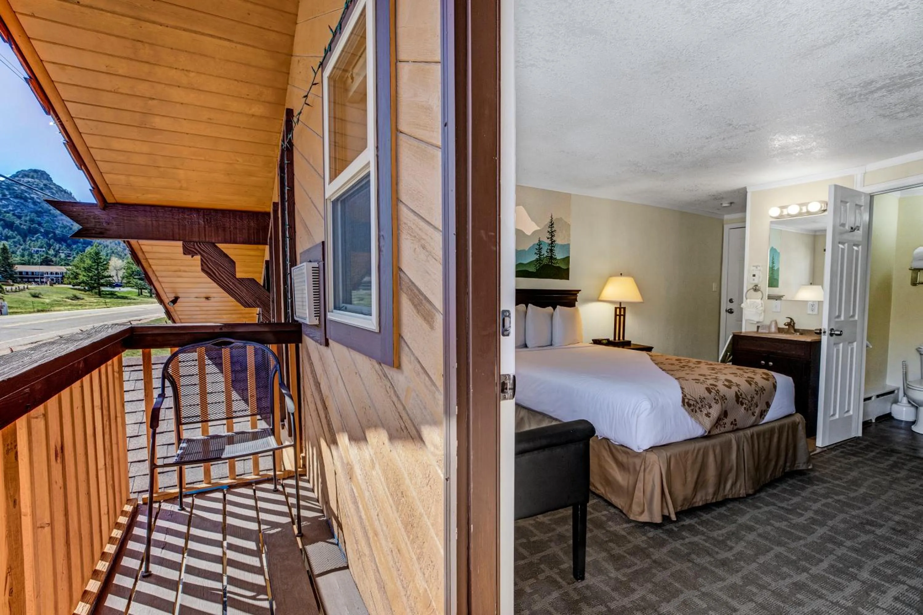 Balcony/Terrace, Bed in Murphy's River Lodge