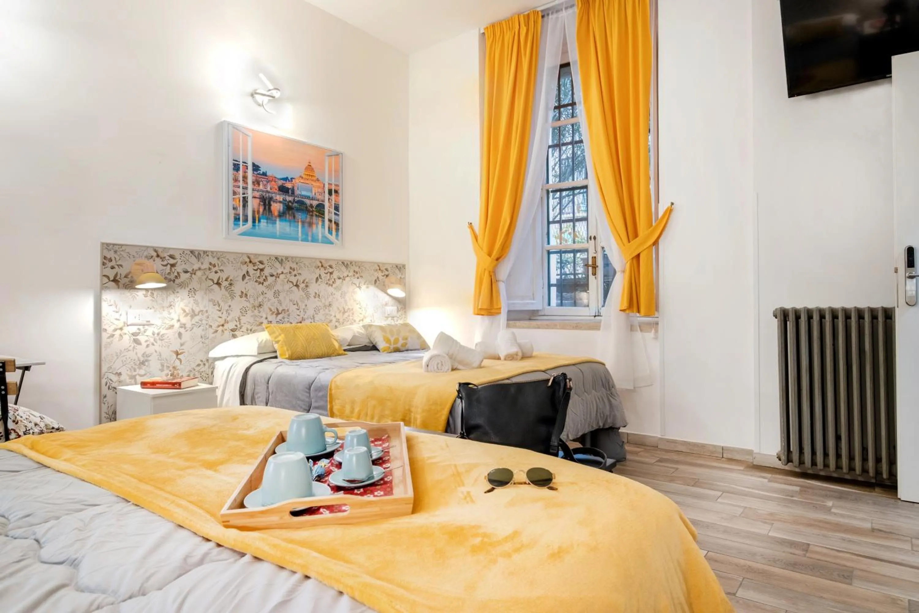 Bed in Vatican36 Guest House