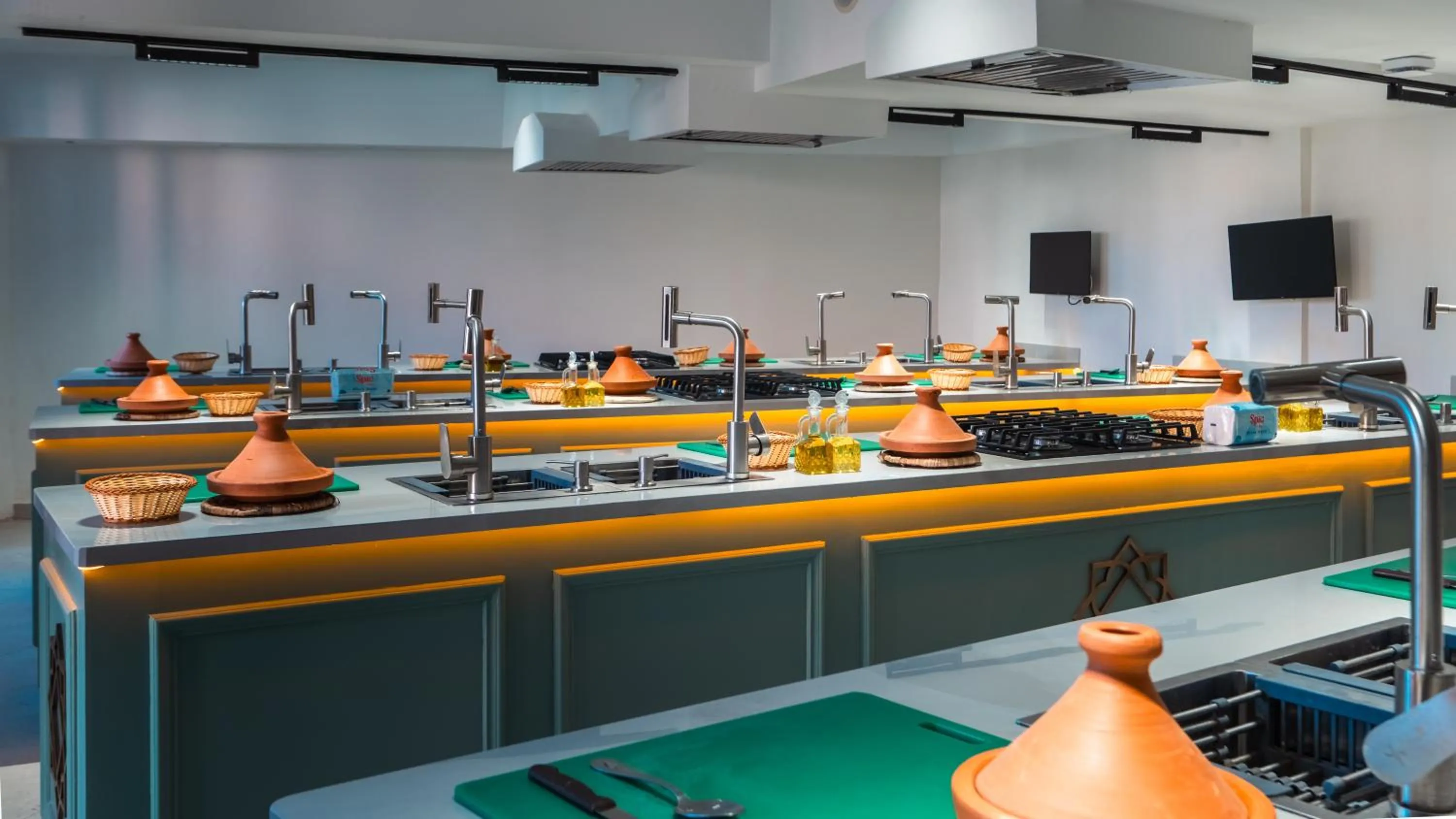 Kitchen or kitchenette in Albakech Boutique Hôtel & Spa