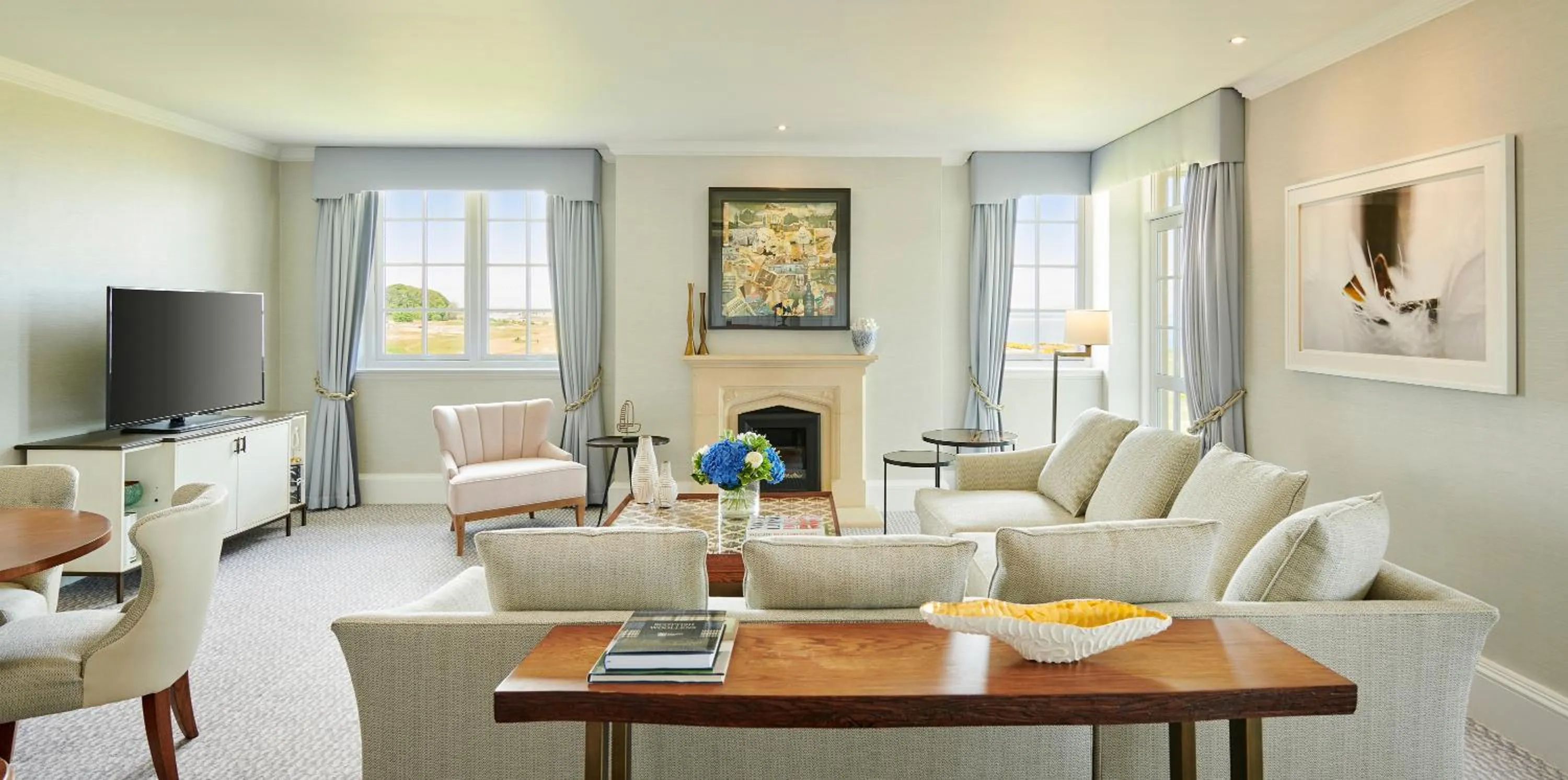 Living room in Fairmont St Andrews, Scotland