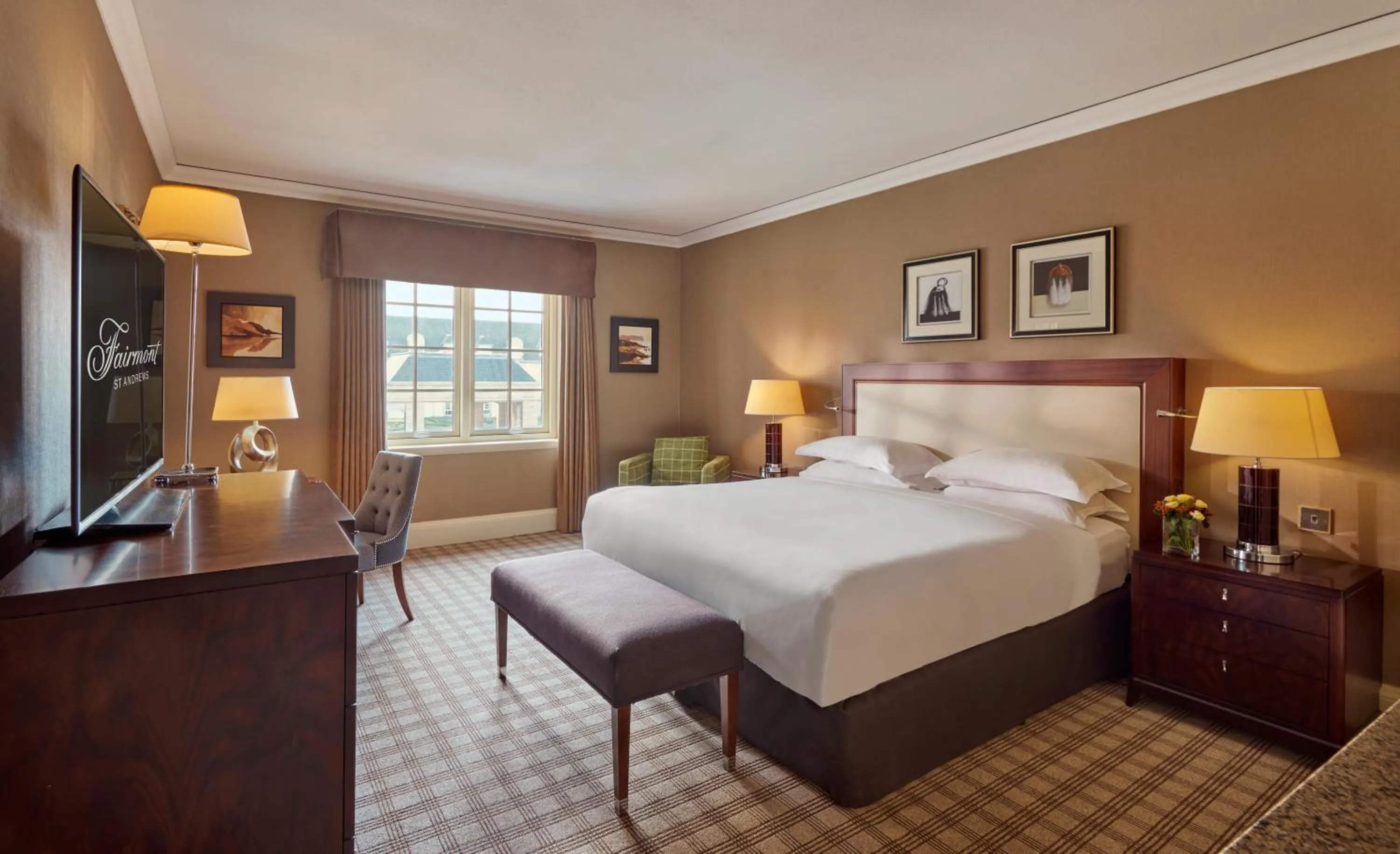 Bedroom, Bed in Fairmont St Andrews, Scotland