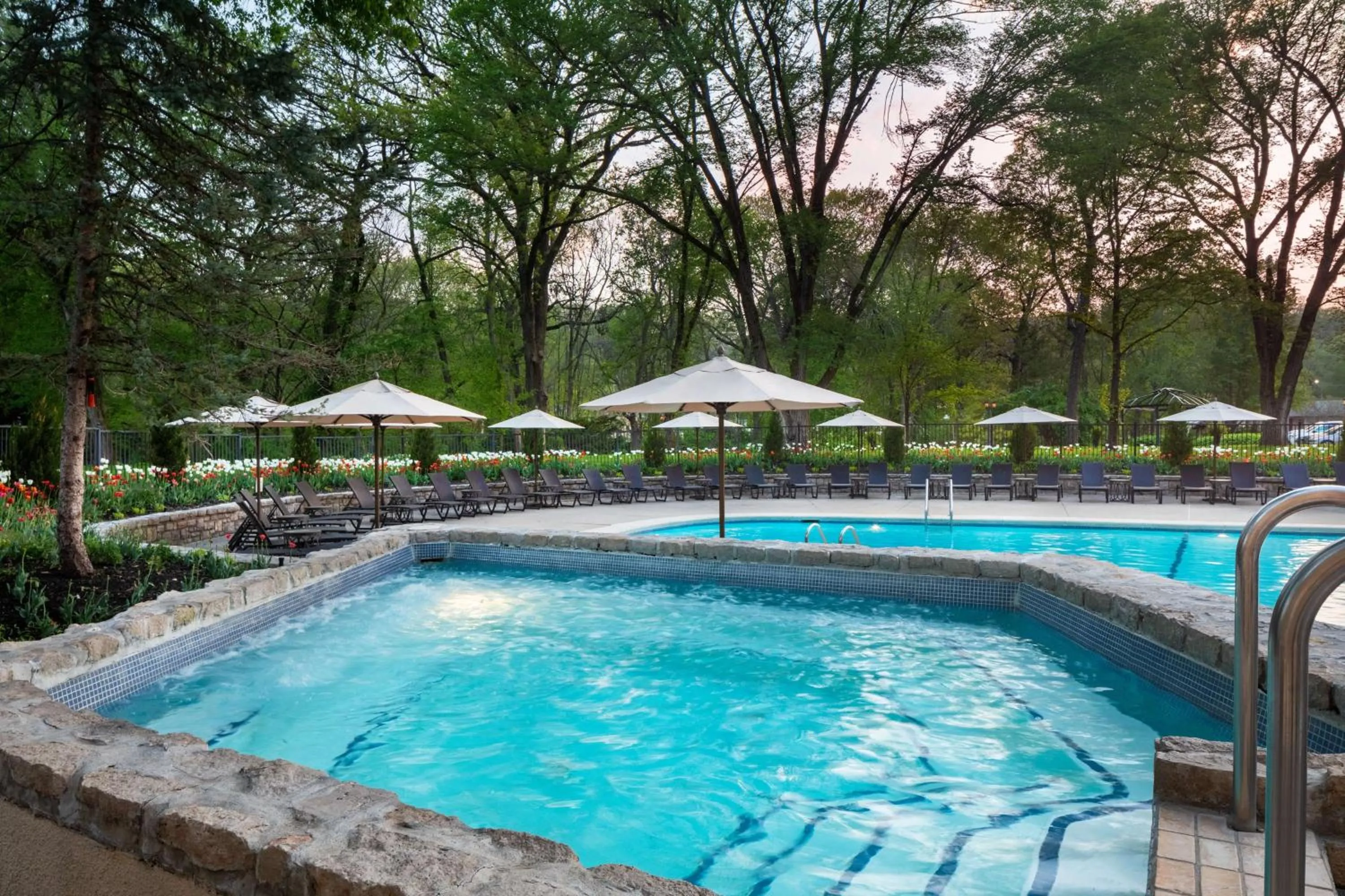 Pool view in The Elms Hotel & Spa, a Destination by Hyatt Hotel