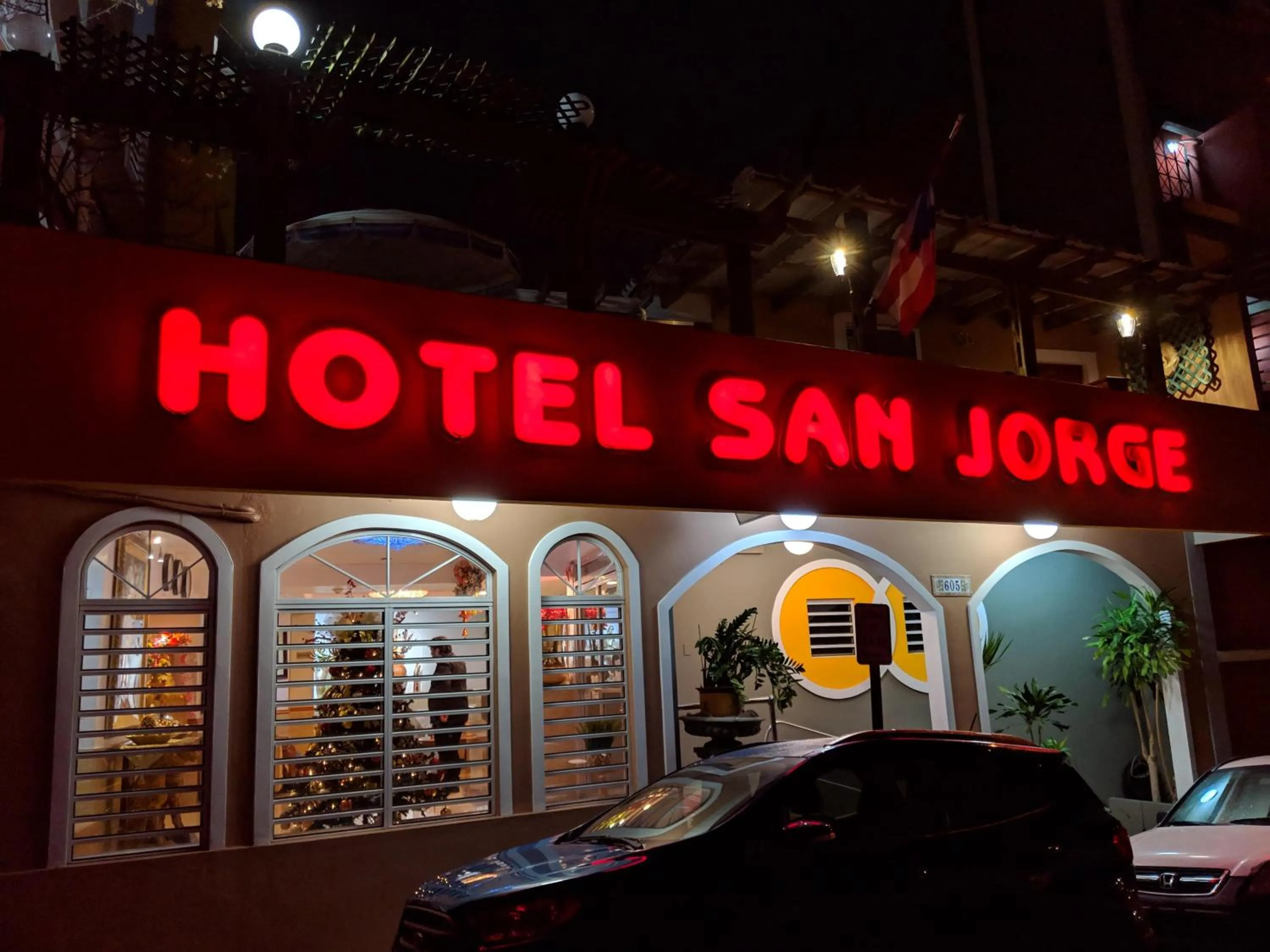 Facade/entrance in Hotel San Jorge