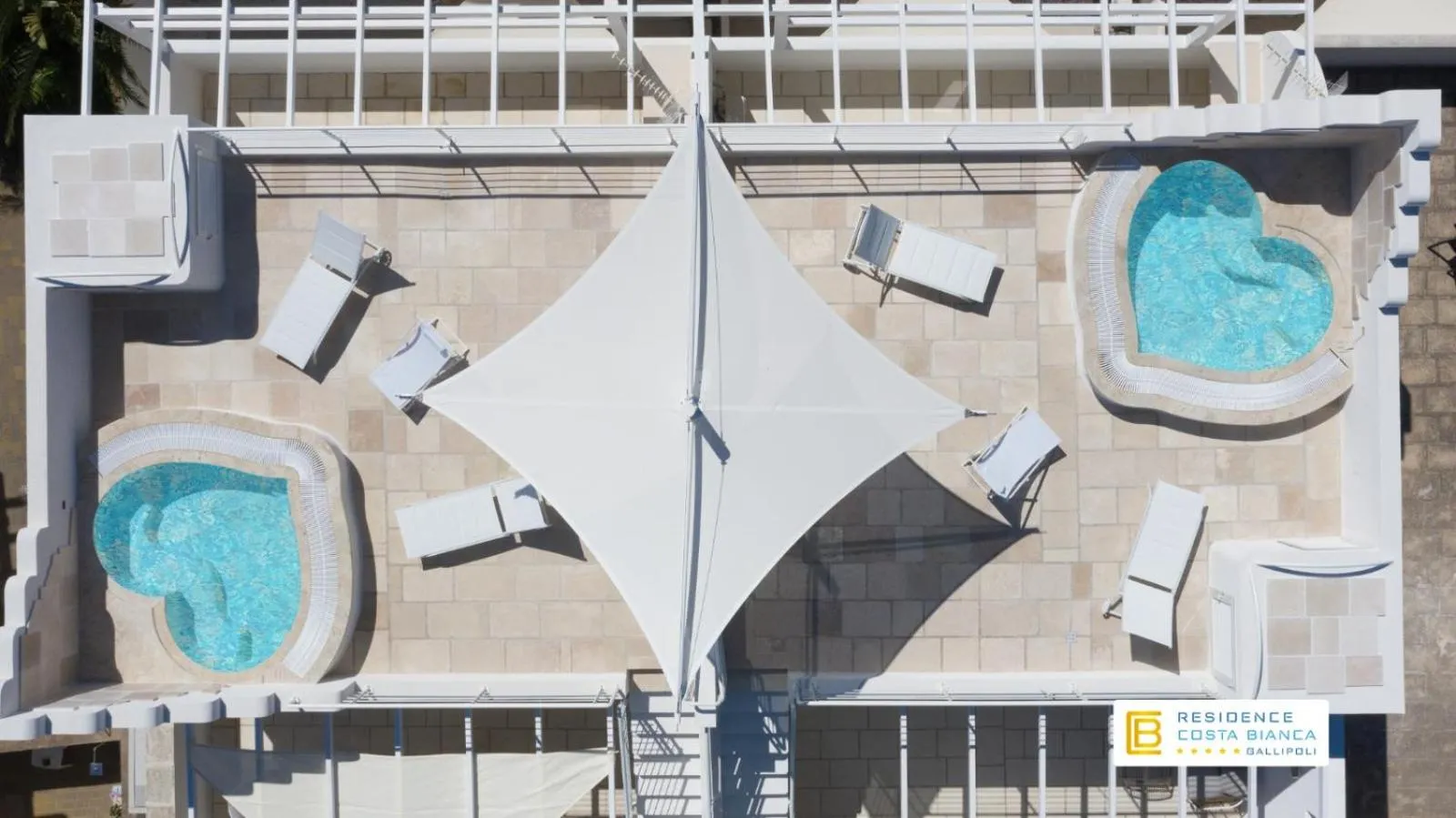 Pool view in Residence Costa Bianca