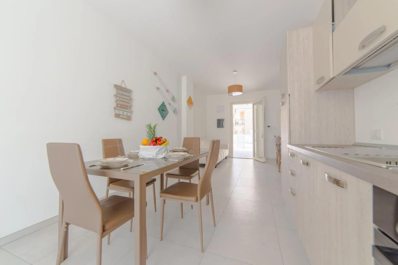 Dining area in Residence Costa Bianca