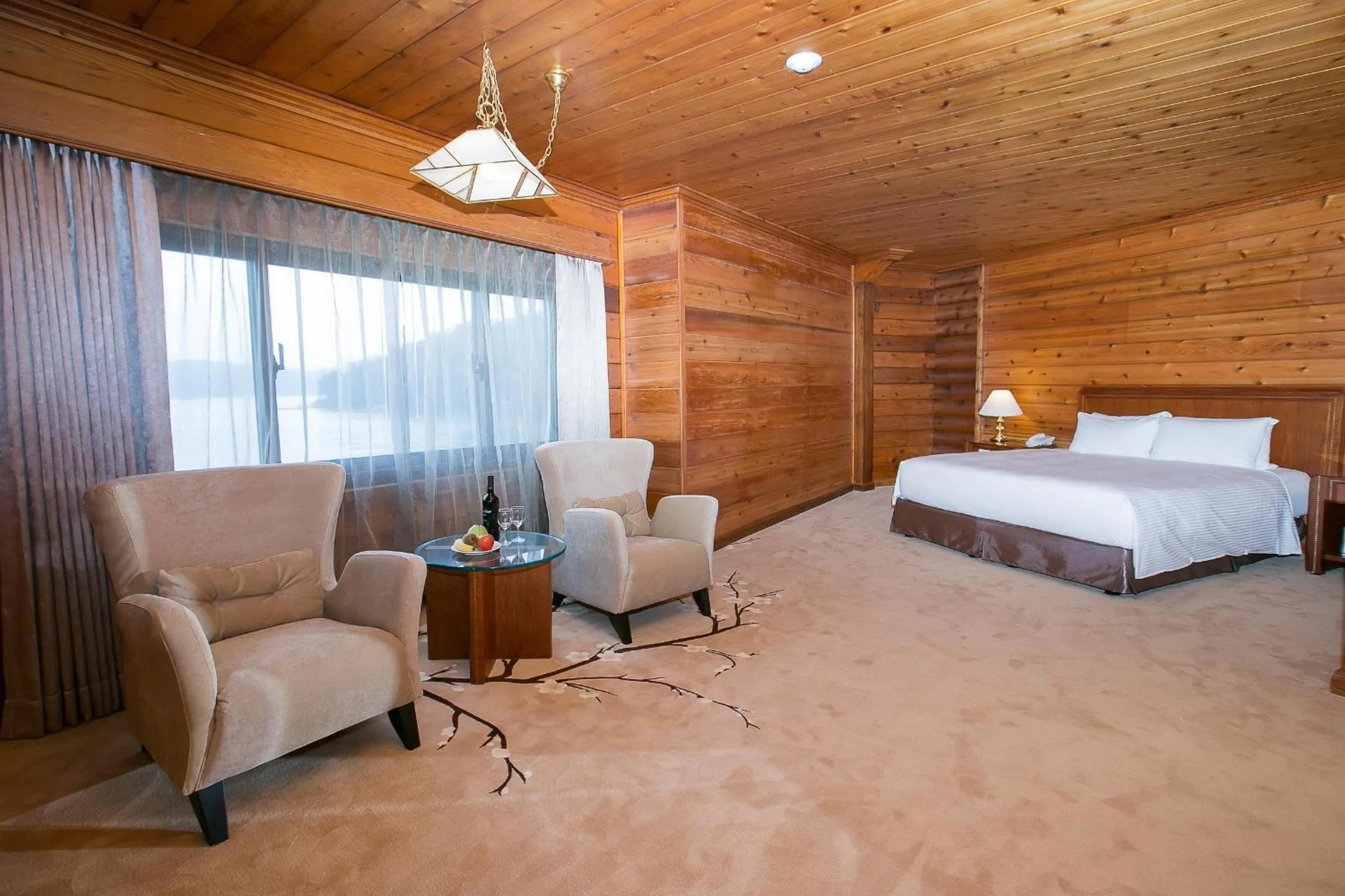 Photo of the whole room, Bed in The Richforest Hotel- Sun Moon Lake