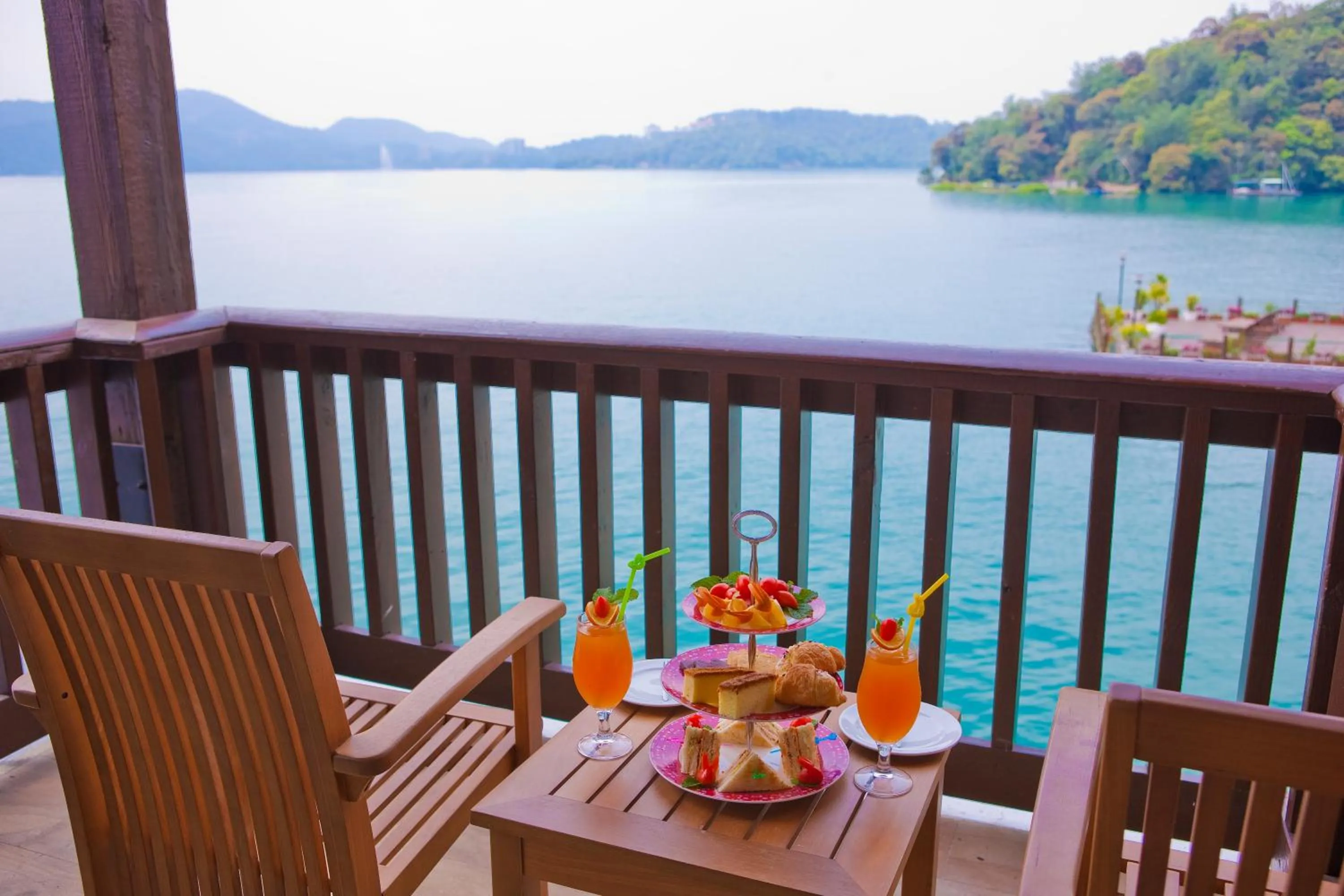 Balcony/Terrace in The Richforest Hotel- Sun Moon Lake