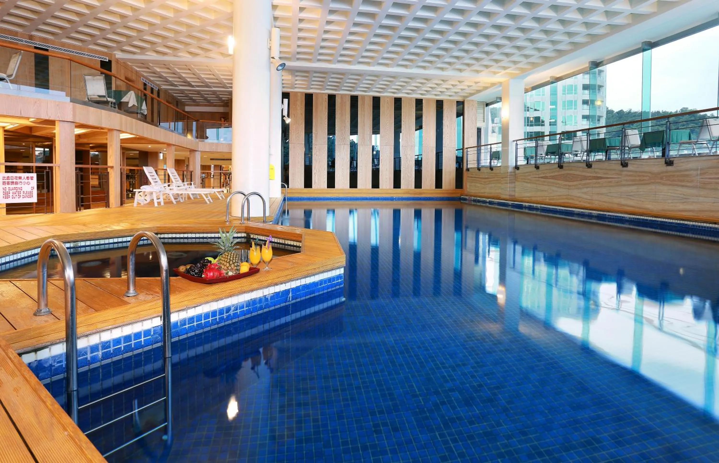 Swimming pool in The Richforest Hotel- Sun Moon Lake