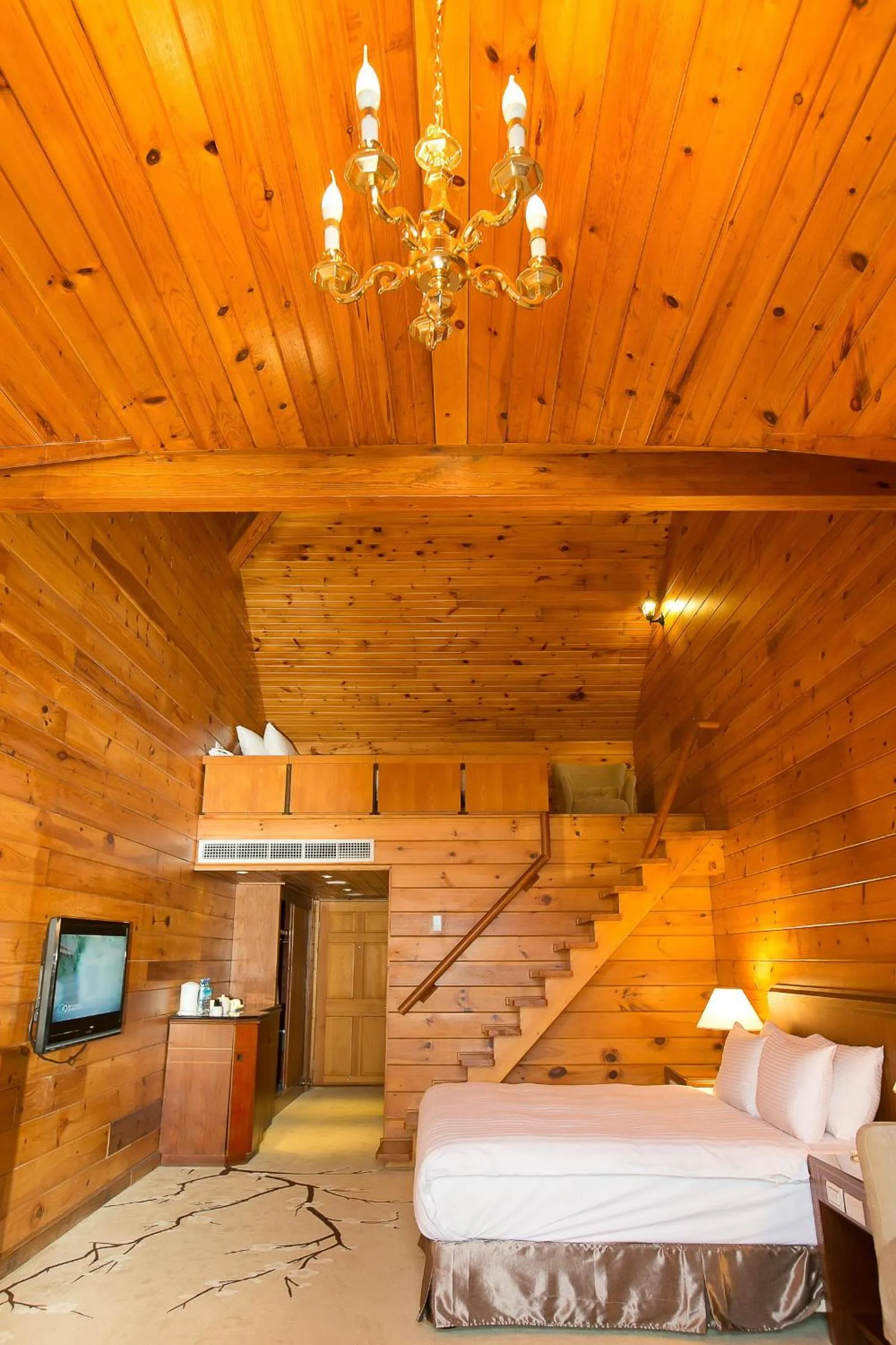 Bed in The Richforest Hotel- Sun Moon Lake