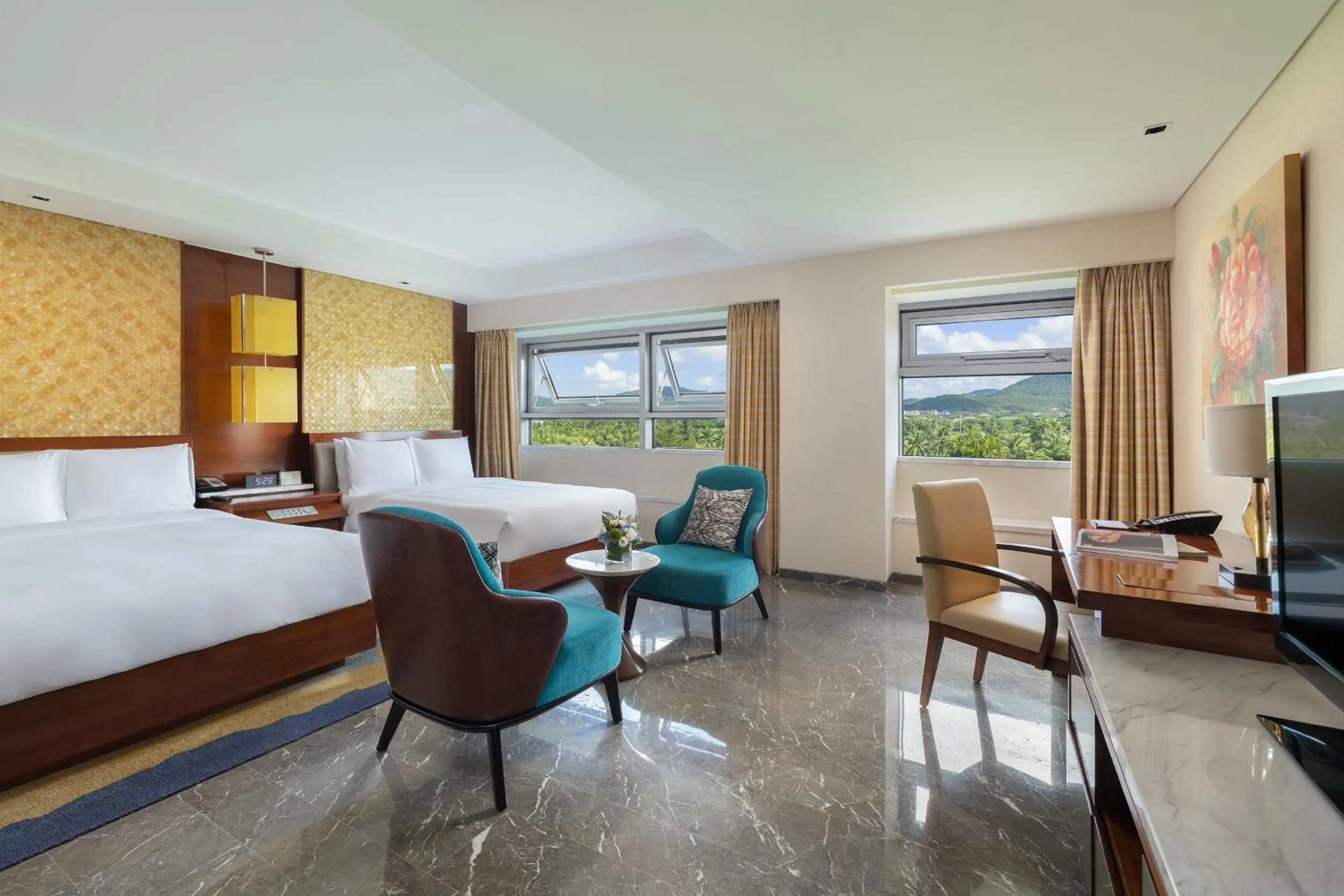 Photo of the whole room, Bed in MGM Grand Sanya