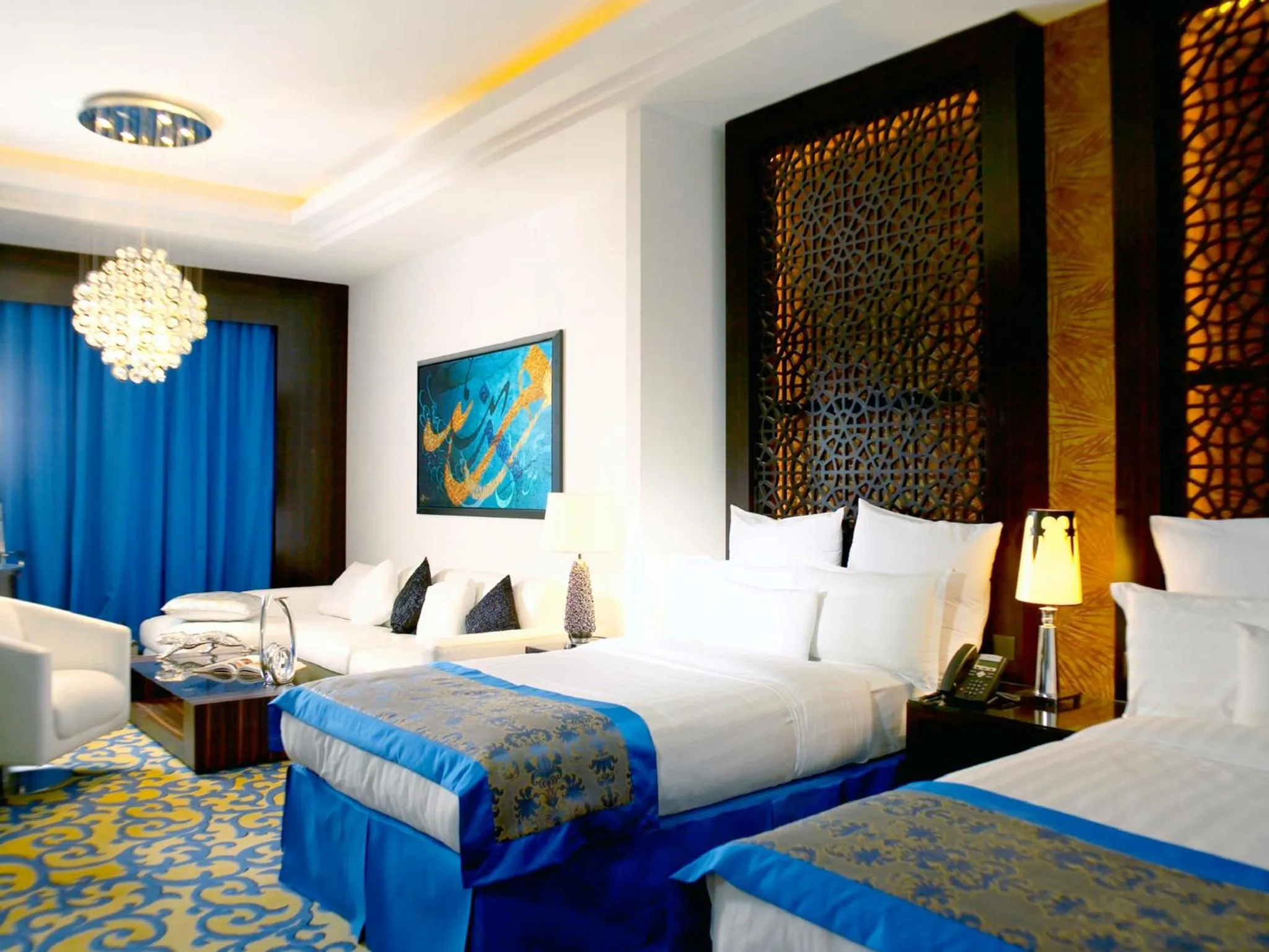 Bedroom, Bed in Nordic Palace and spa