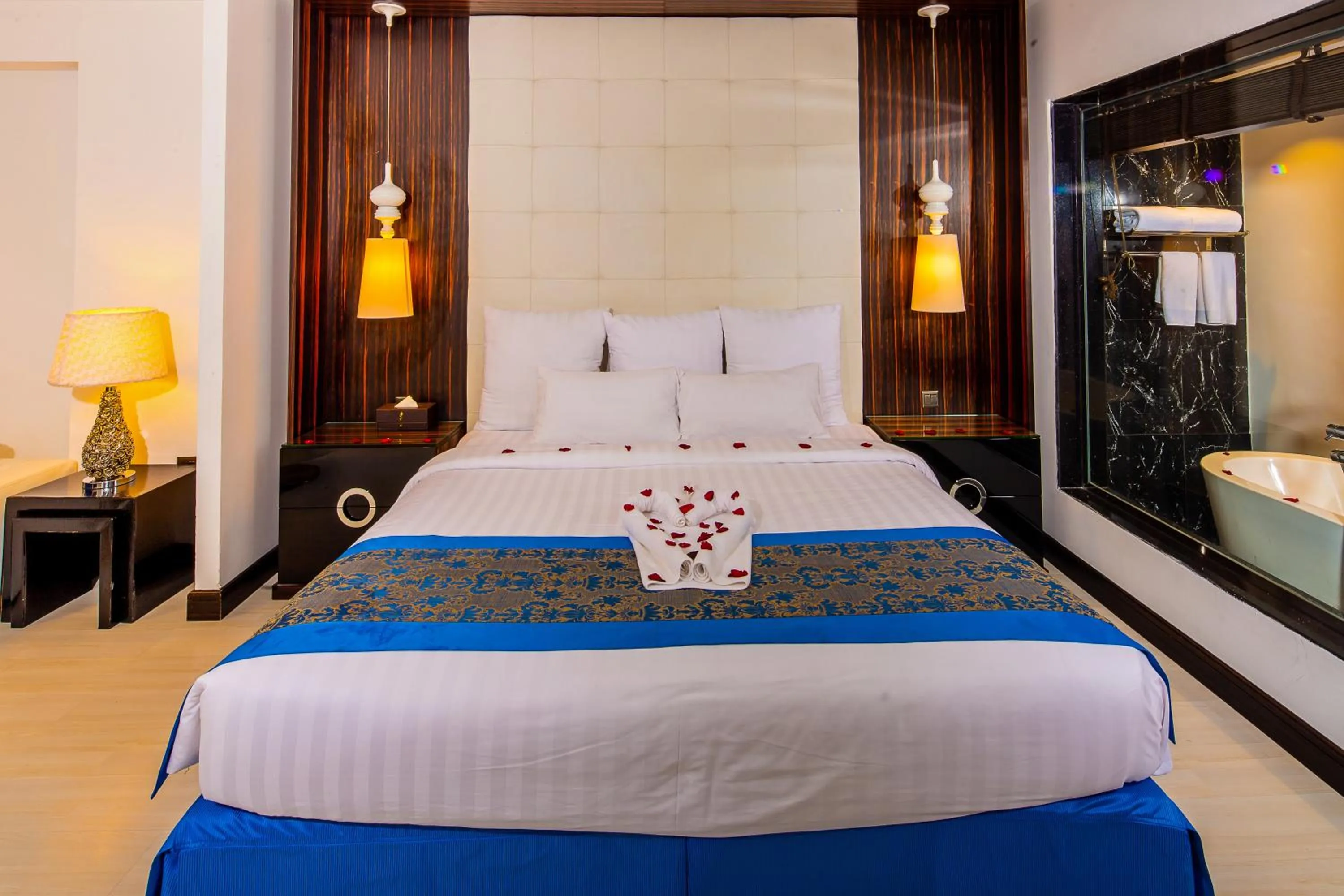 Bedroom, Bed in Nordic Palace and spa