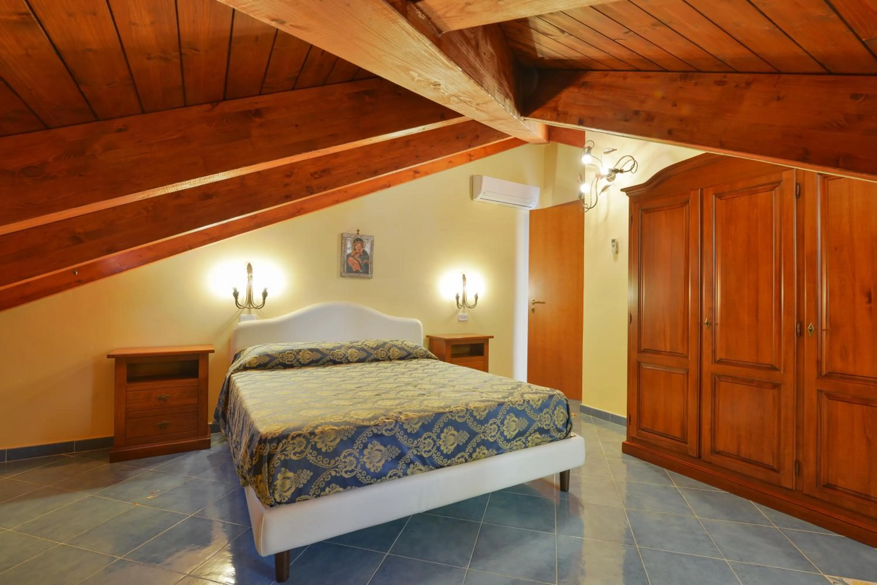 Bedroom, Bed in Villa Elaia