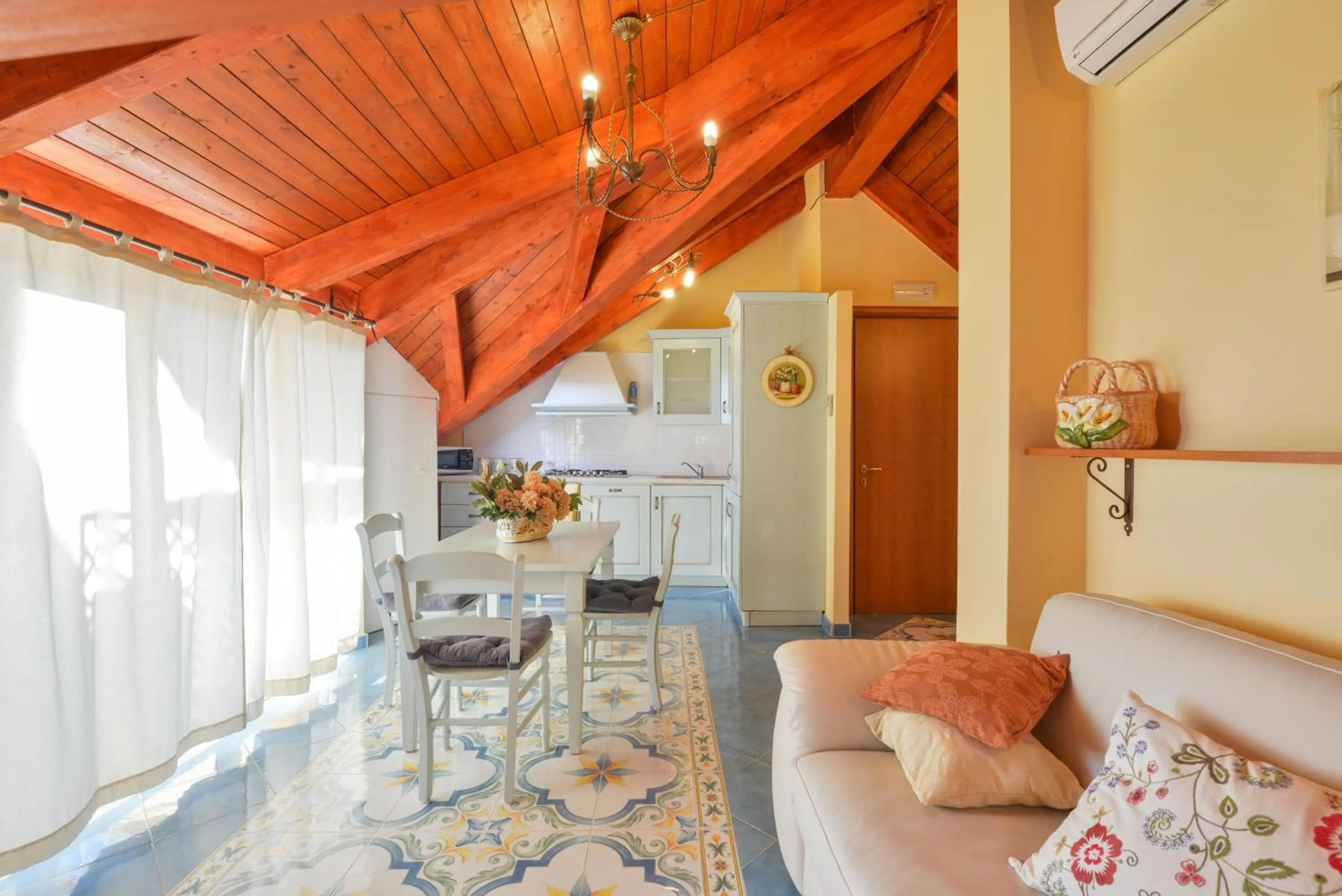 Living room in Villa Elaia