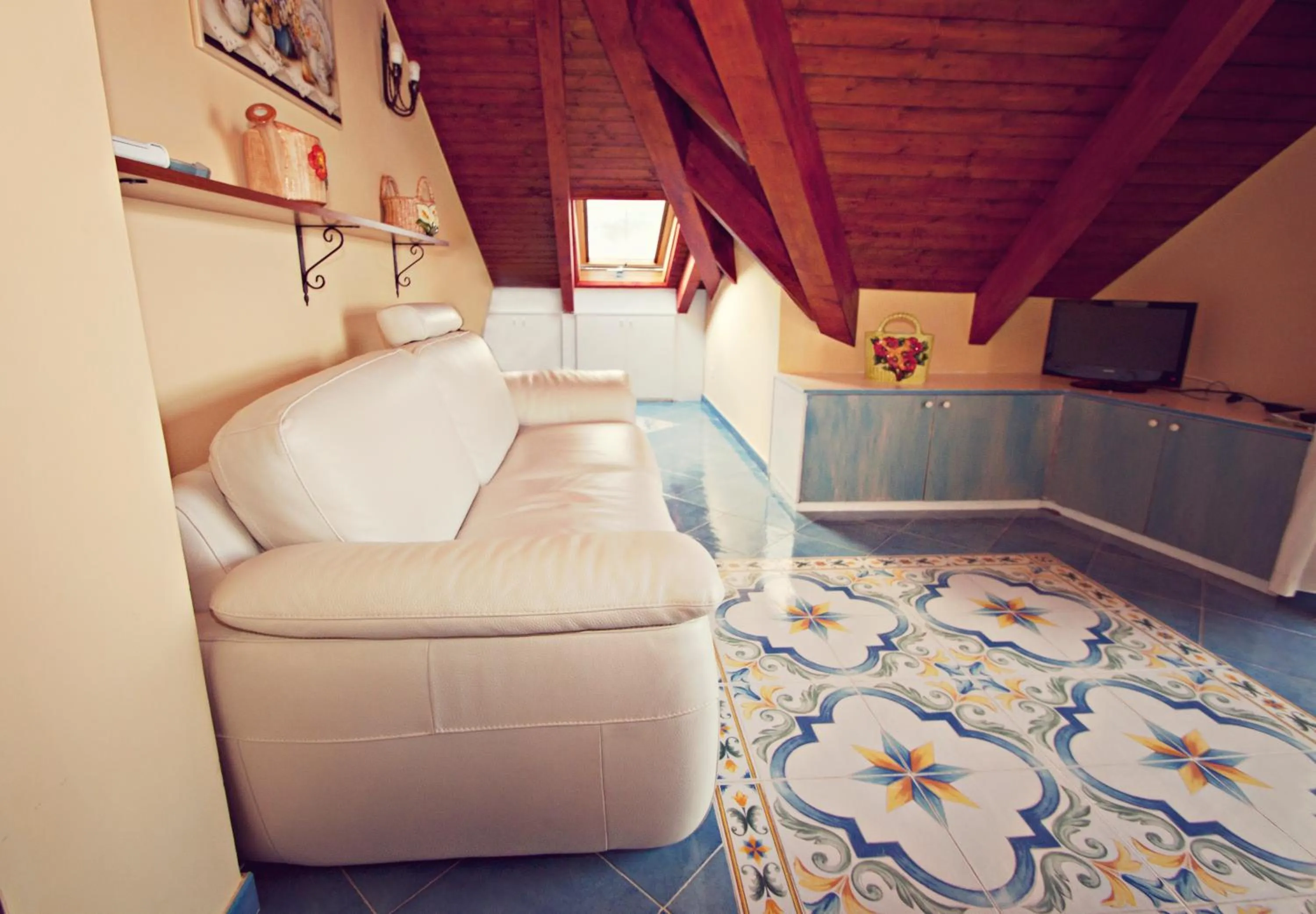 Living room in Villa Elaia