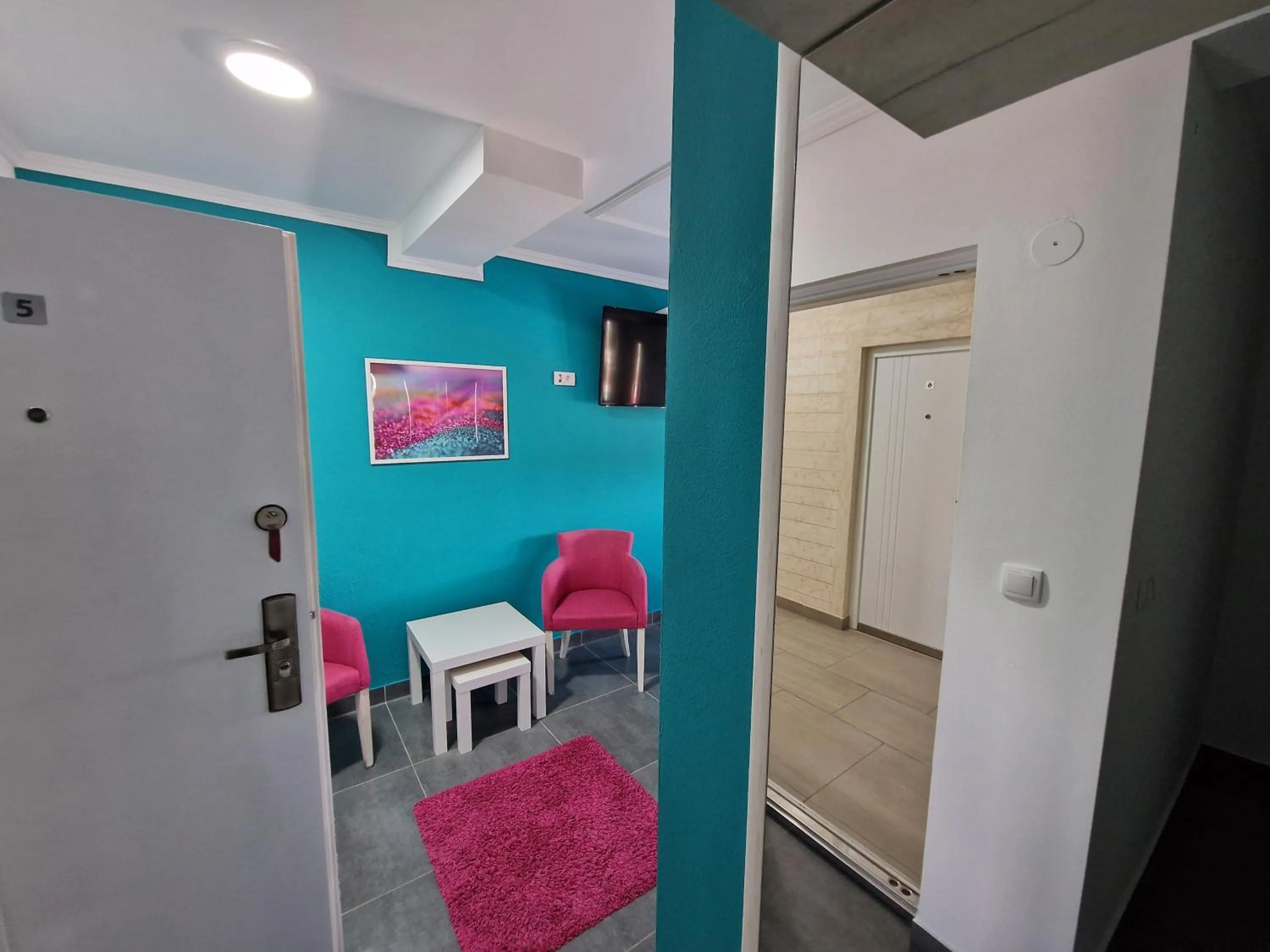 Seating area in Flamingo Resort