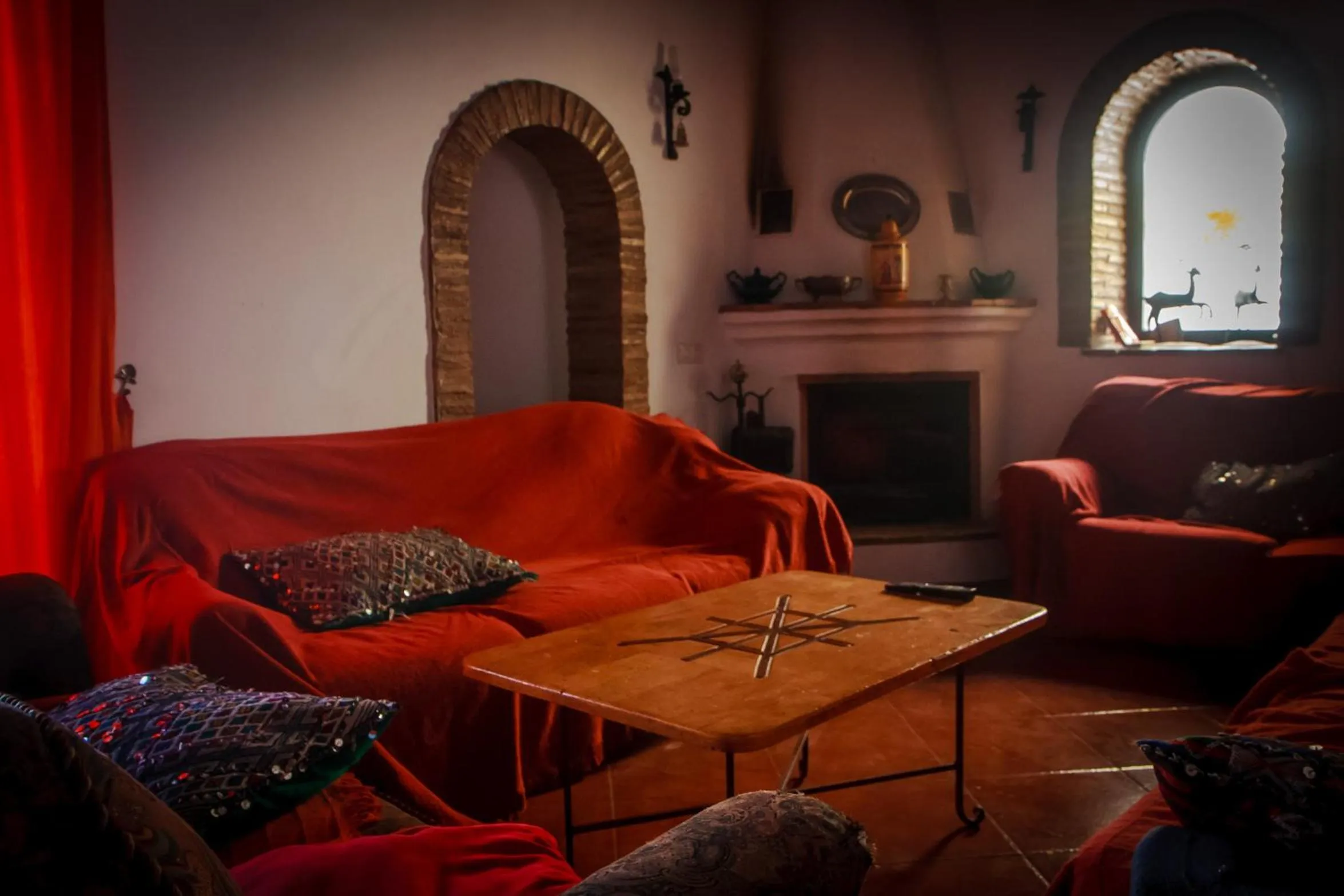 Communal lounge/ TV room in Posada La Casa Grande