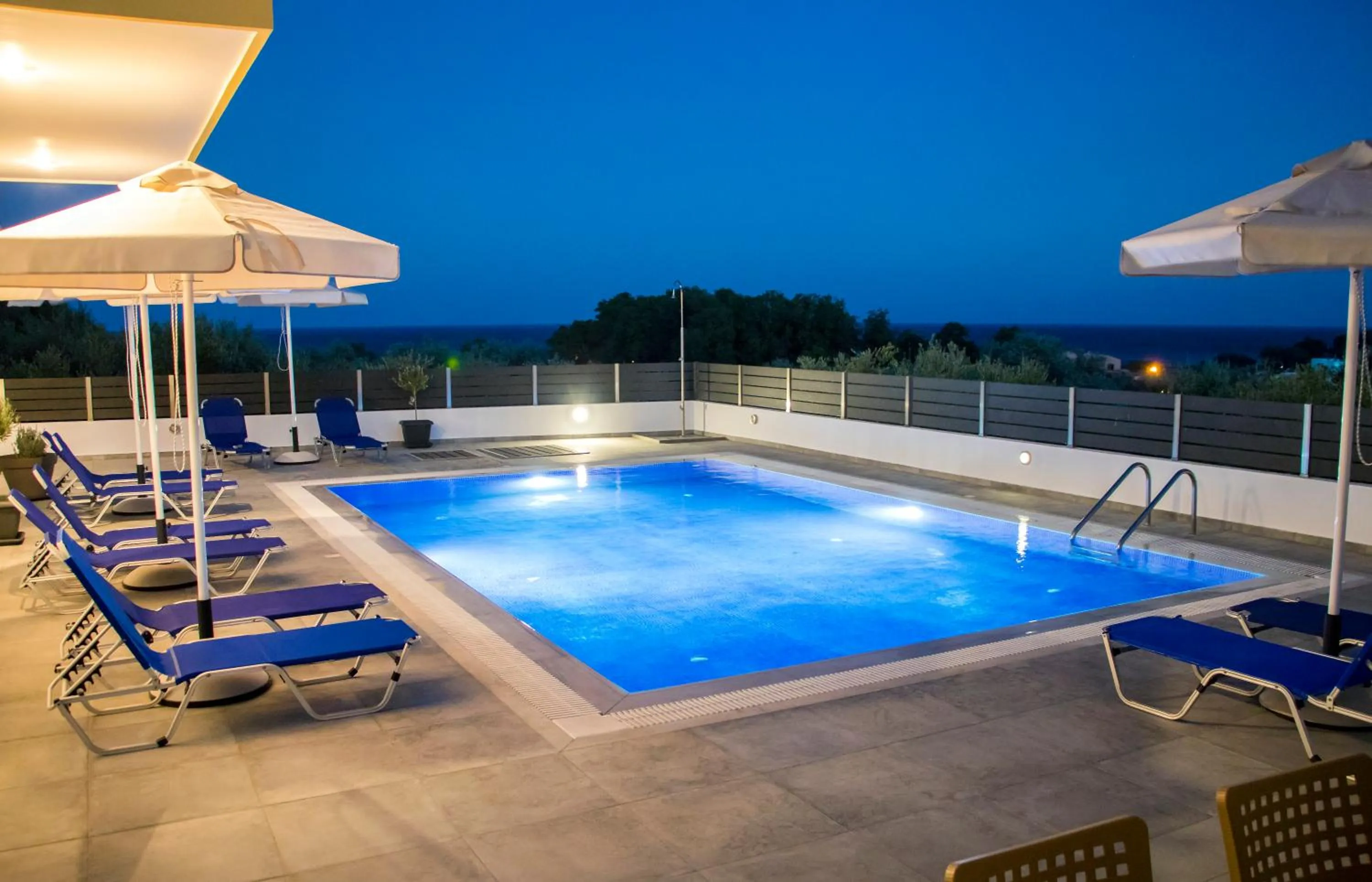 Swimming pool in Gennadi Gardens exclusive apartments