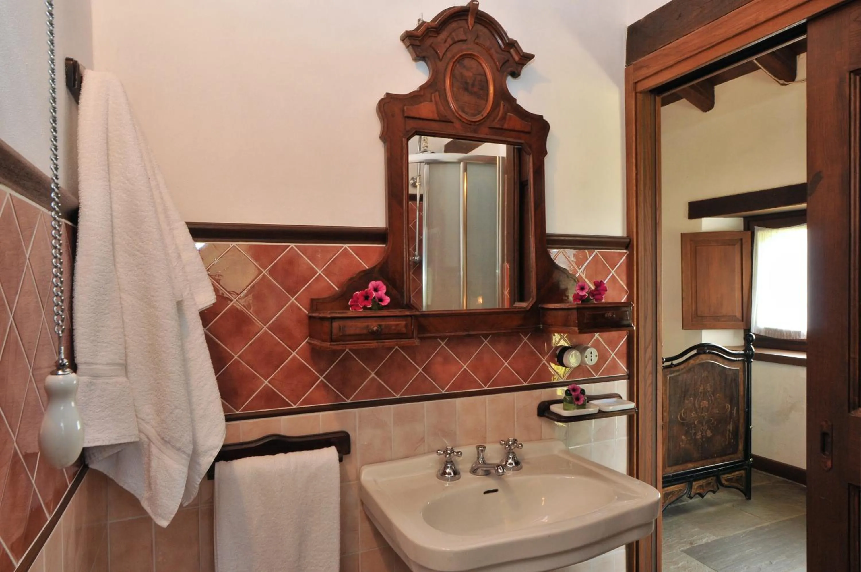 Bathroom in Agriturismo del Cimone