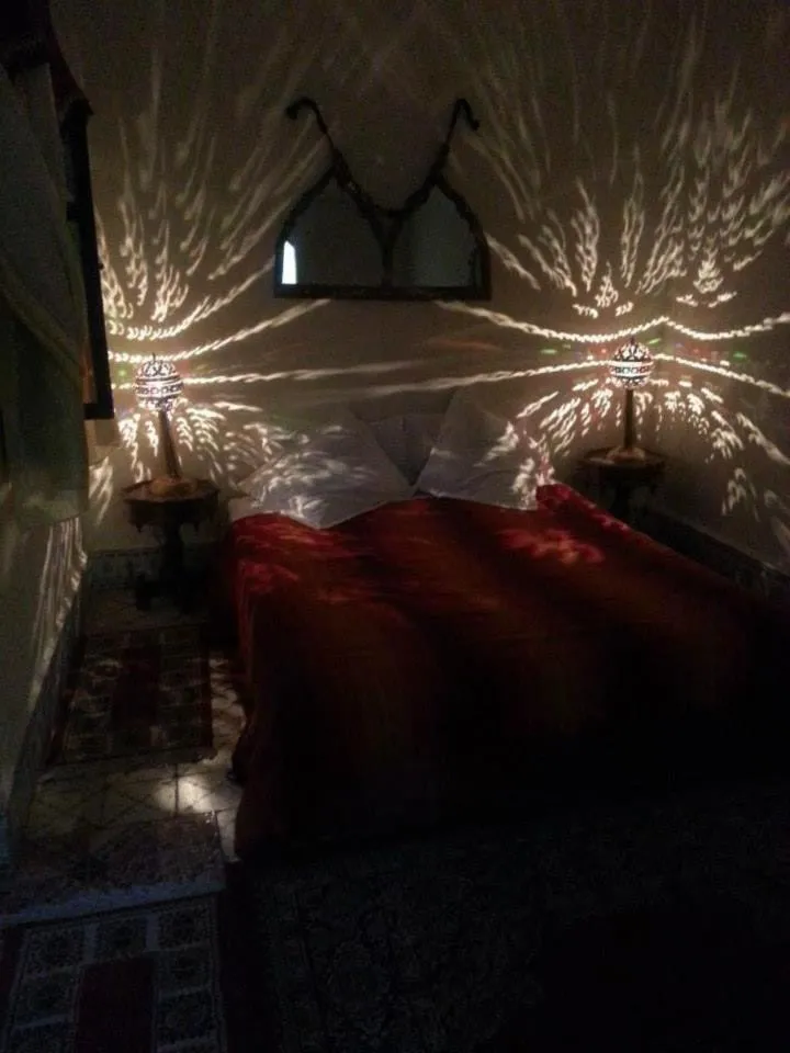 Bed in Riad Chennaoui