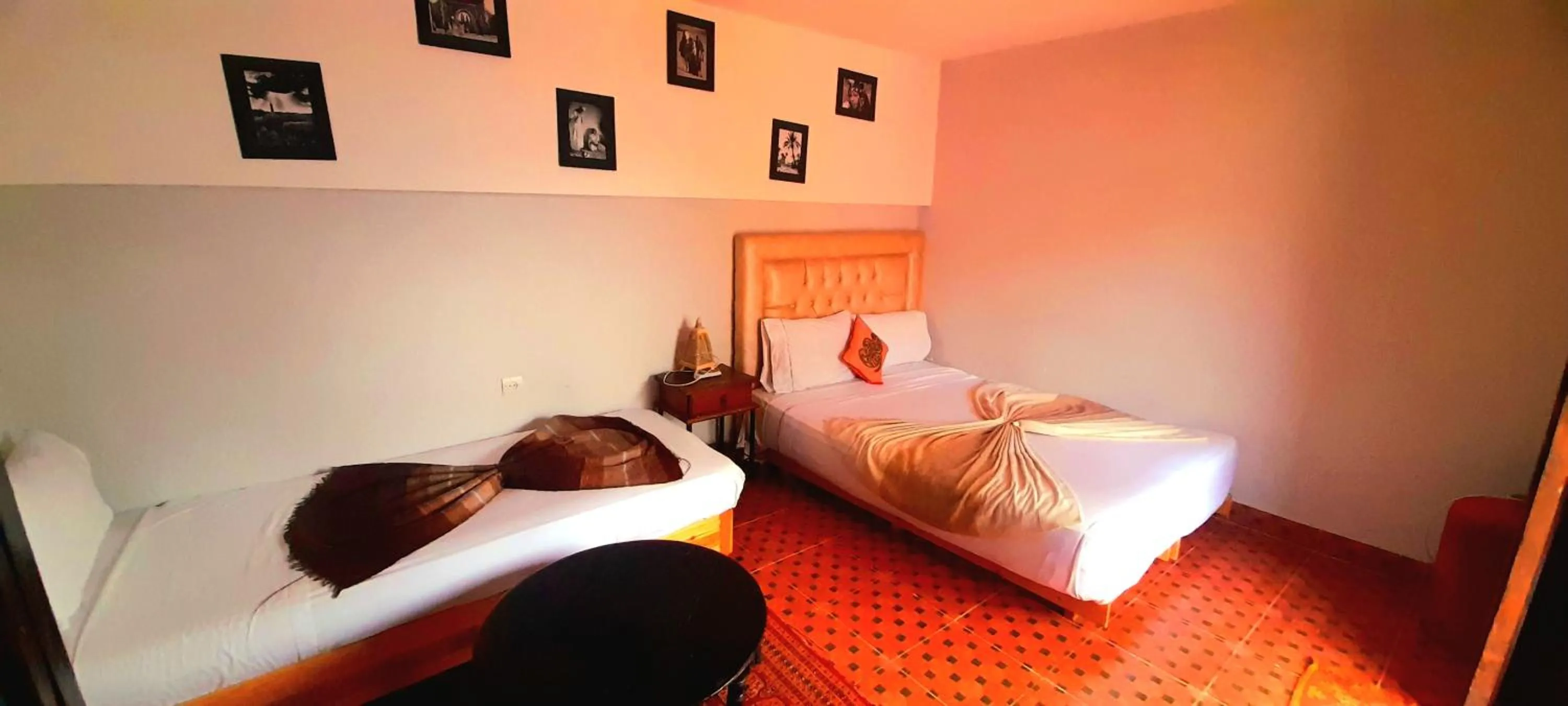 Bed in Riad Chennaoui