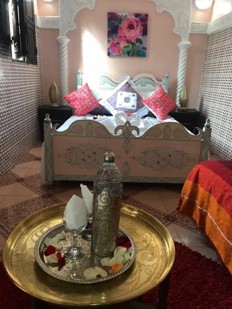 Bed in Riad Chennaoui