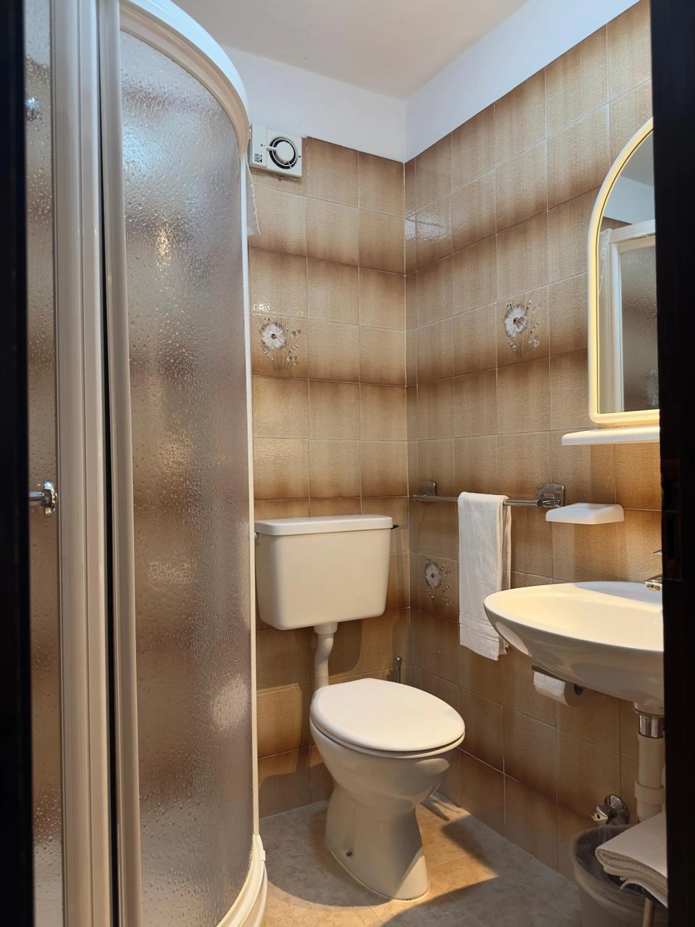 Shower in Hotel Zeni