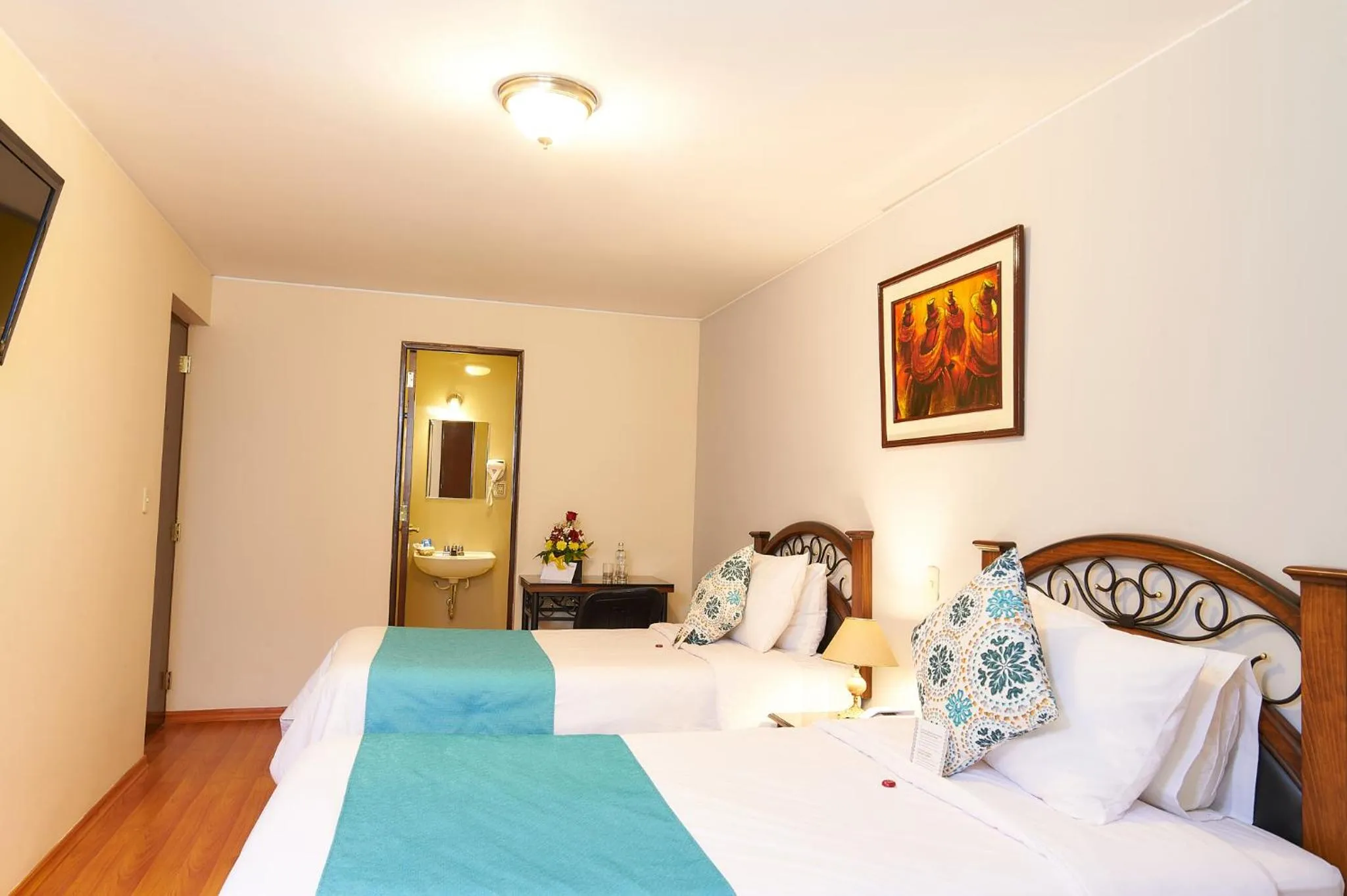 Bedroom, Bed in Hotel Los Tambos Colonial