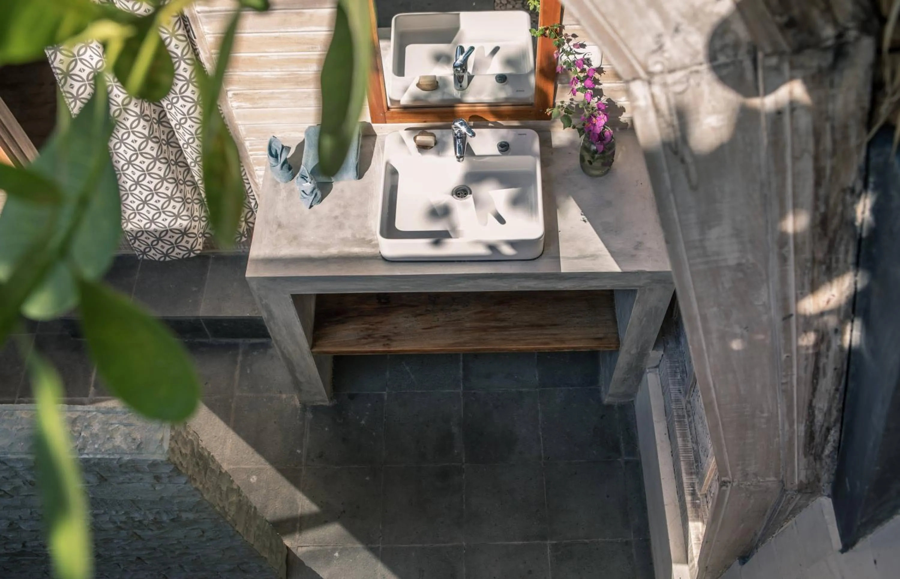 Bathroom in Flowers & Fire Yoga Garden