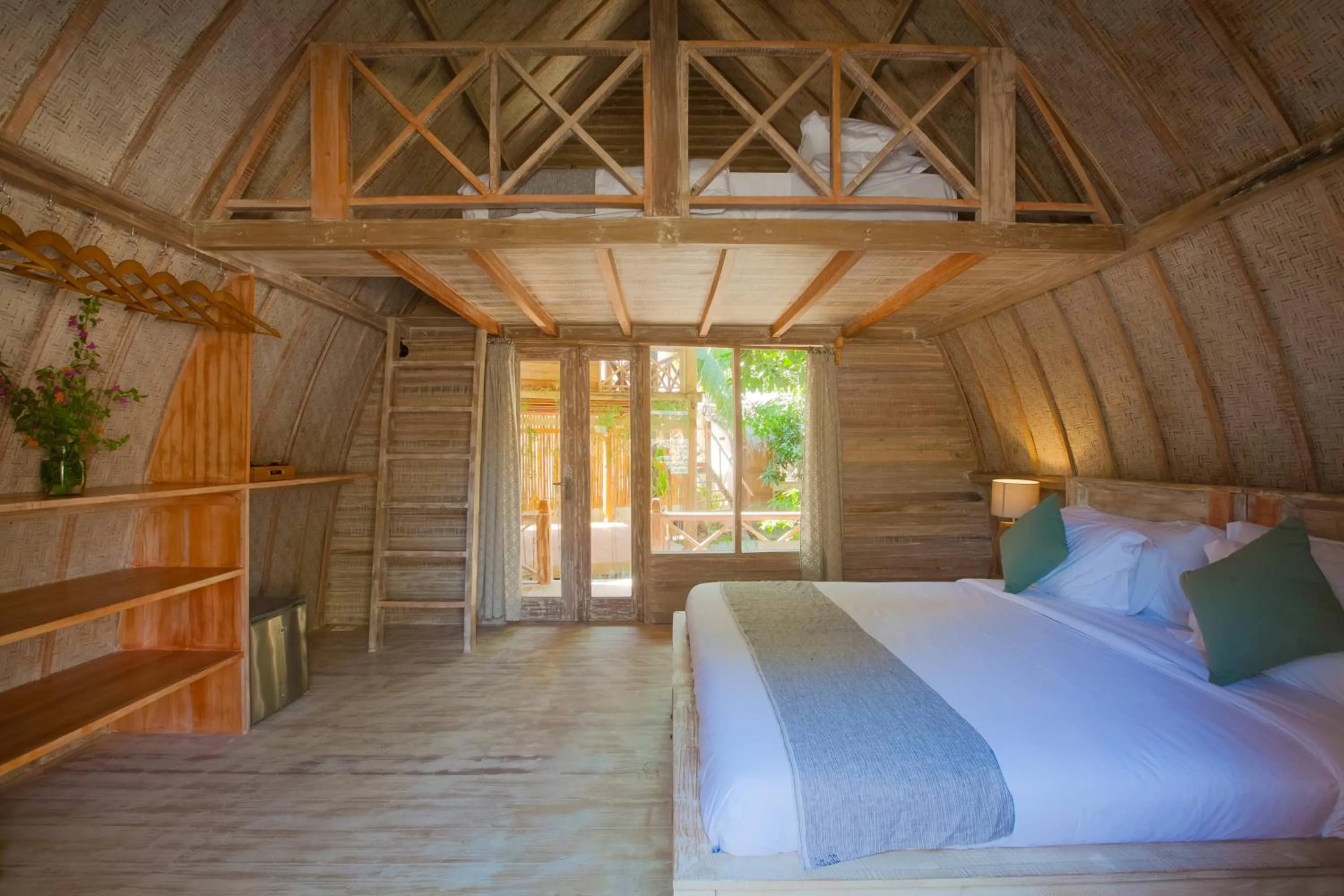 Bed in Flowers & Fire Yoga Garden