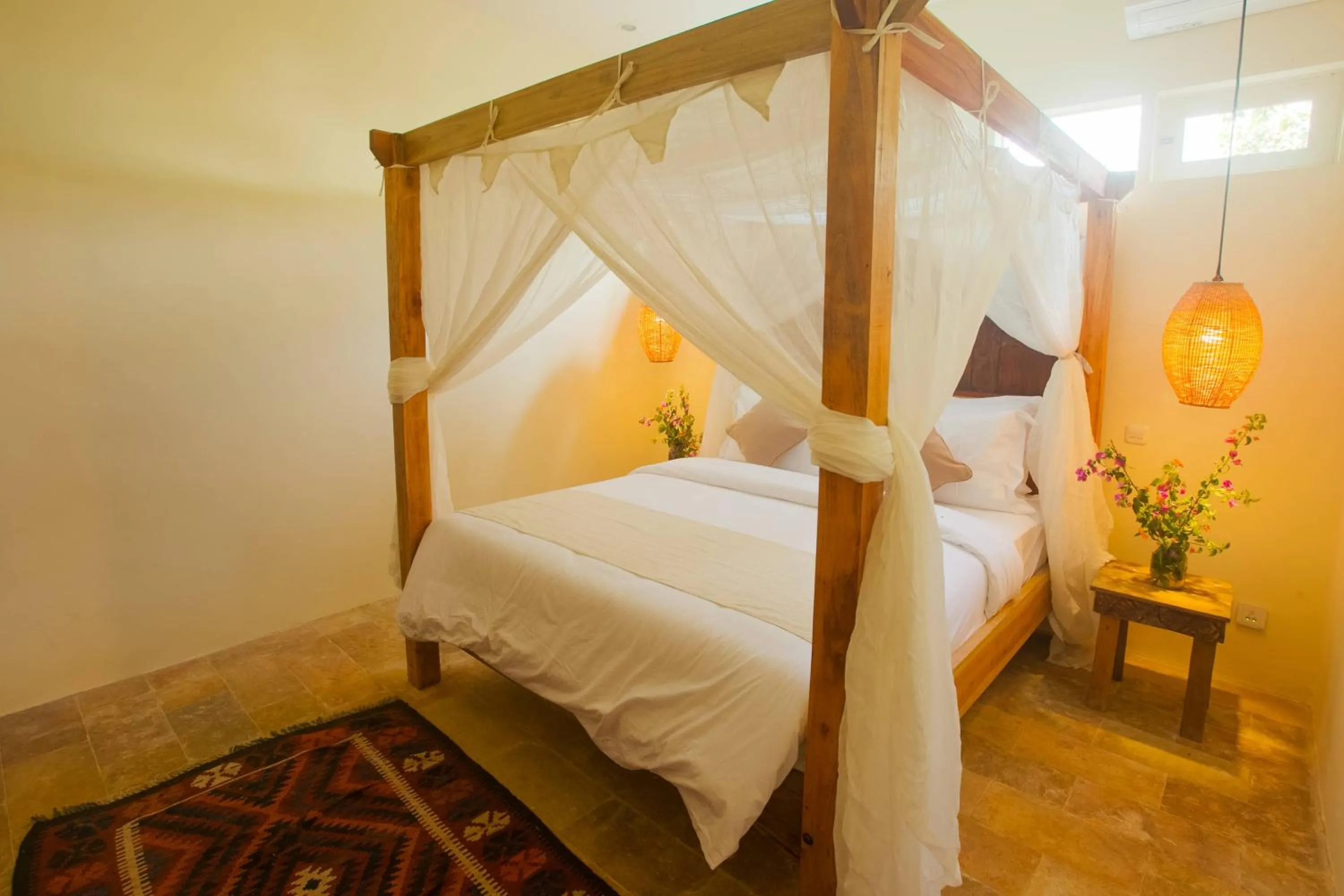 Bed in Flowers & Fire Yoga Garden