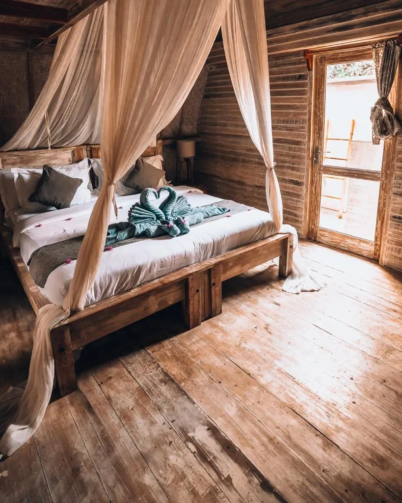 Bed in Flowers & Fire Yoga Garden