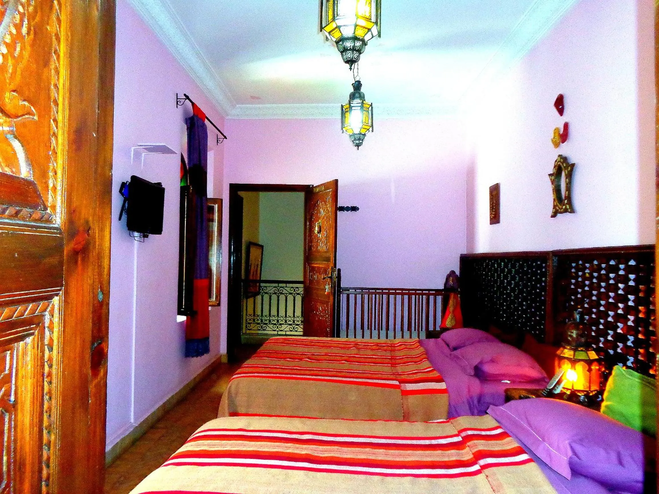 Bed in Riad Sesame