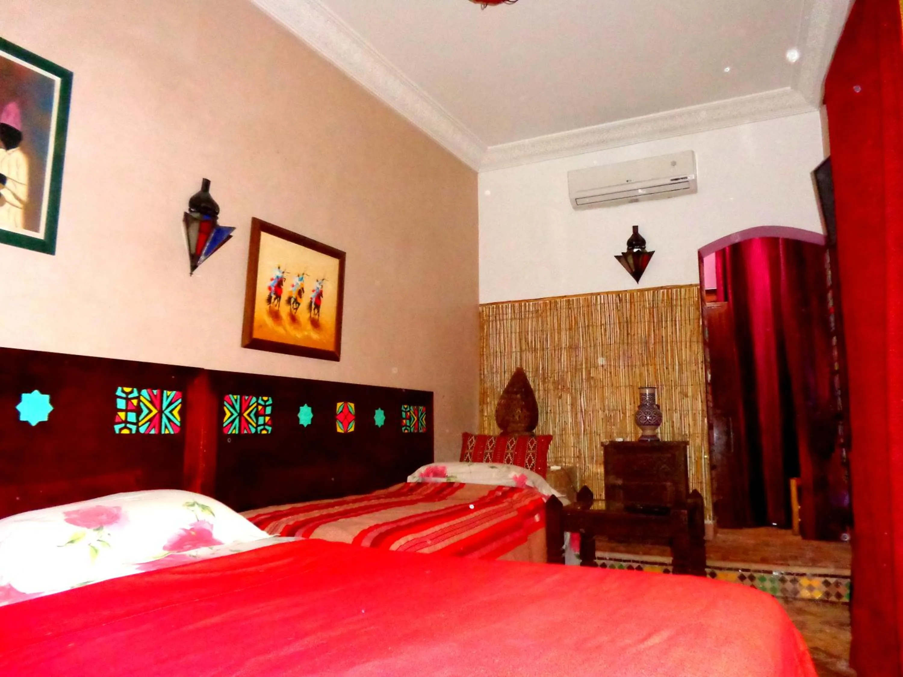 Bed in Riad Sesame