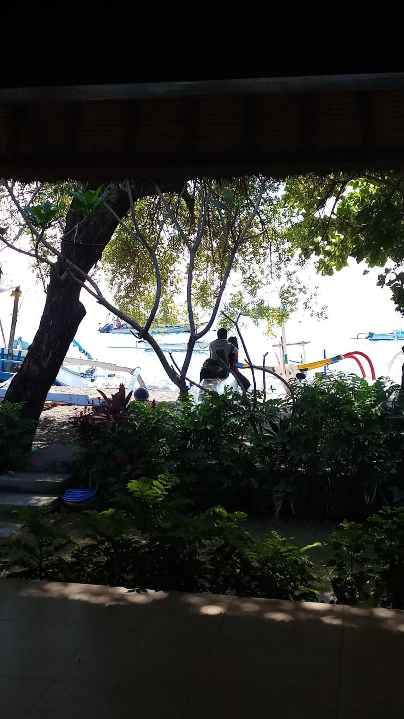 Sea view in Jemeluk Beach Bungalows