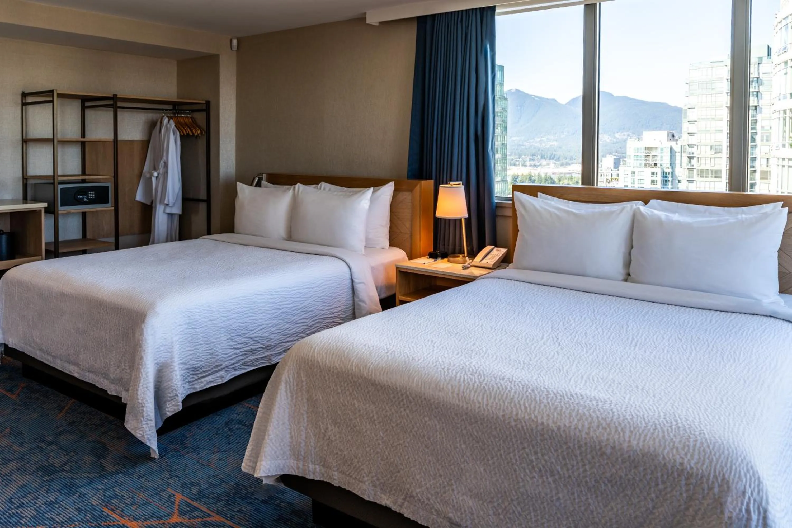 Bed in Blue Horizon Hotel