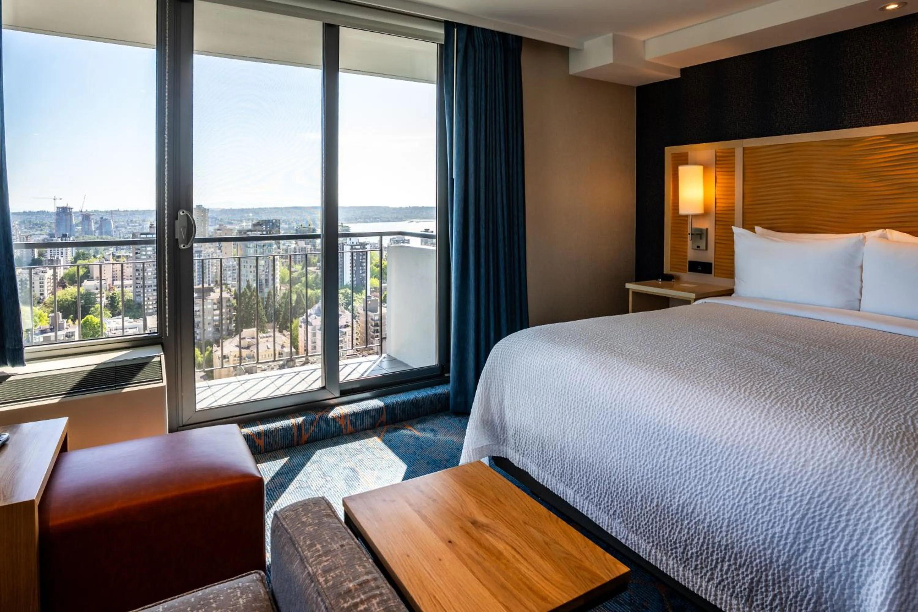 Bed in Blue Horizon Hotel