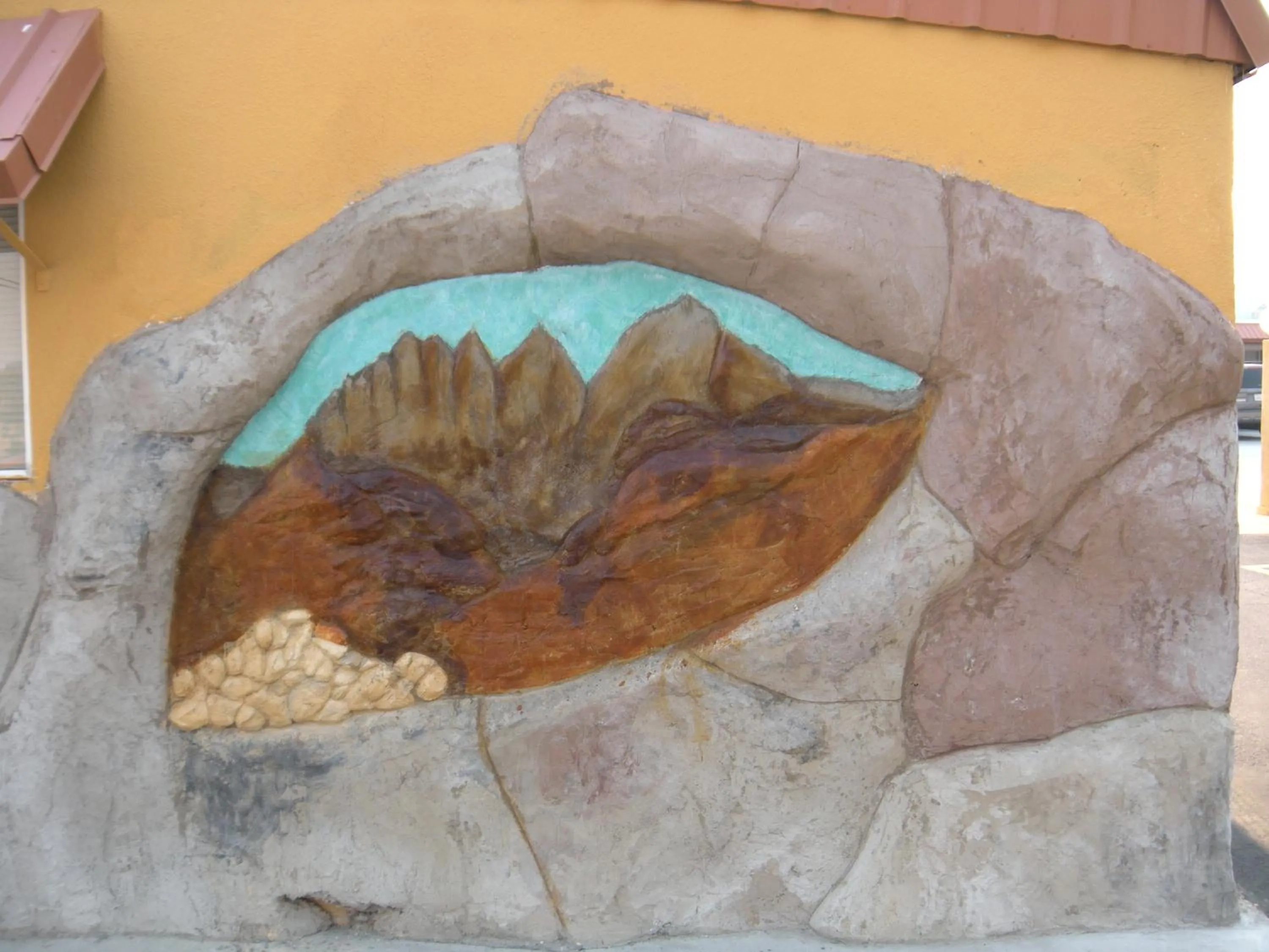 Decorative detail in Trails Motel