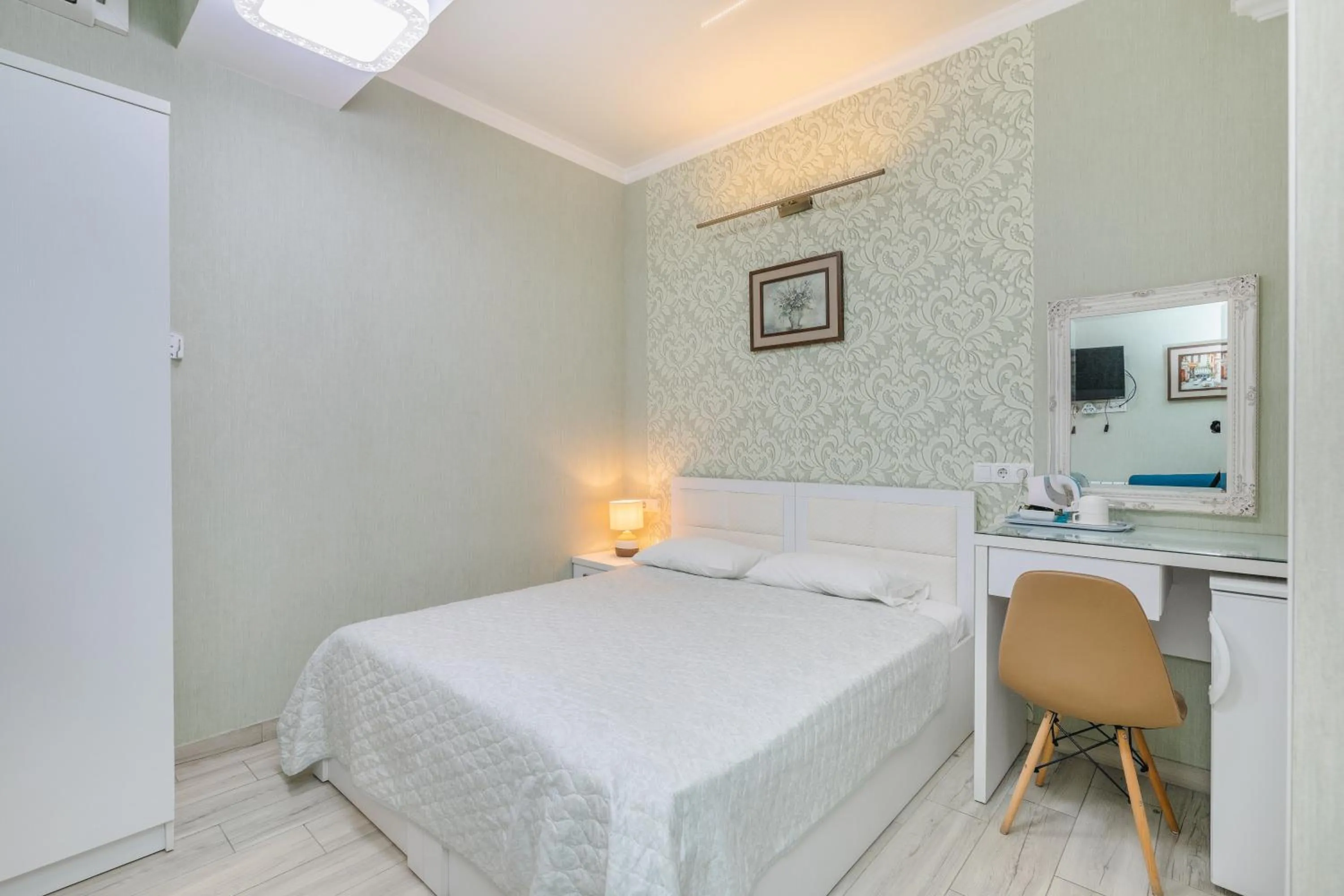 Bed in Hotel Nicolas